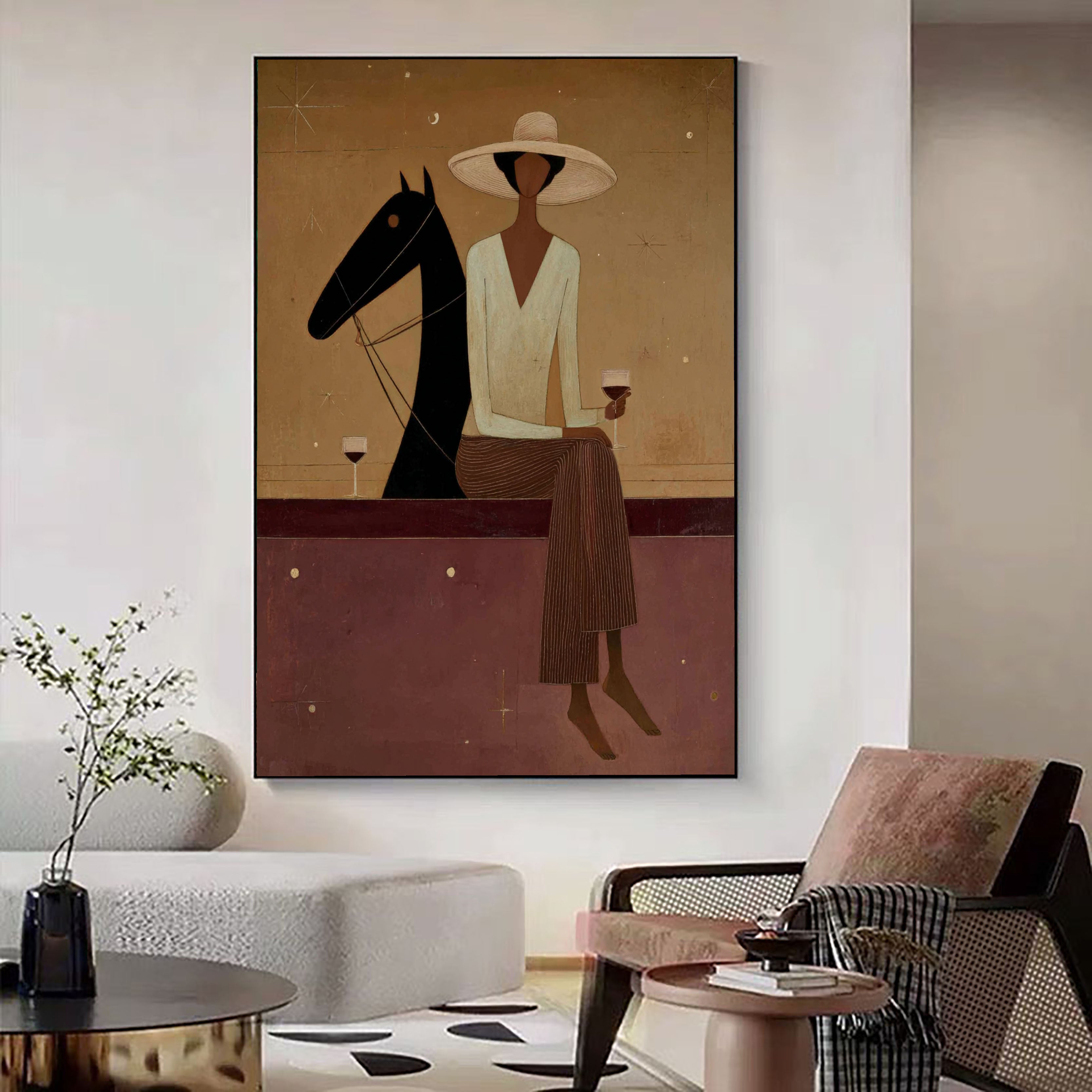 Textured Equestrian Leisure | Amber Hues