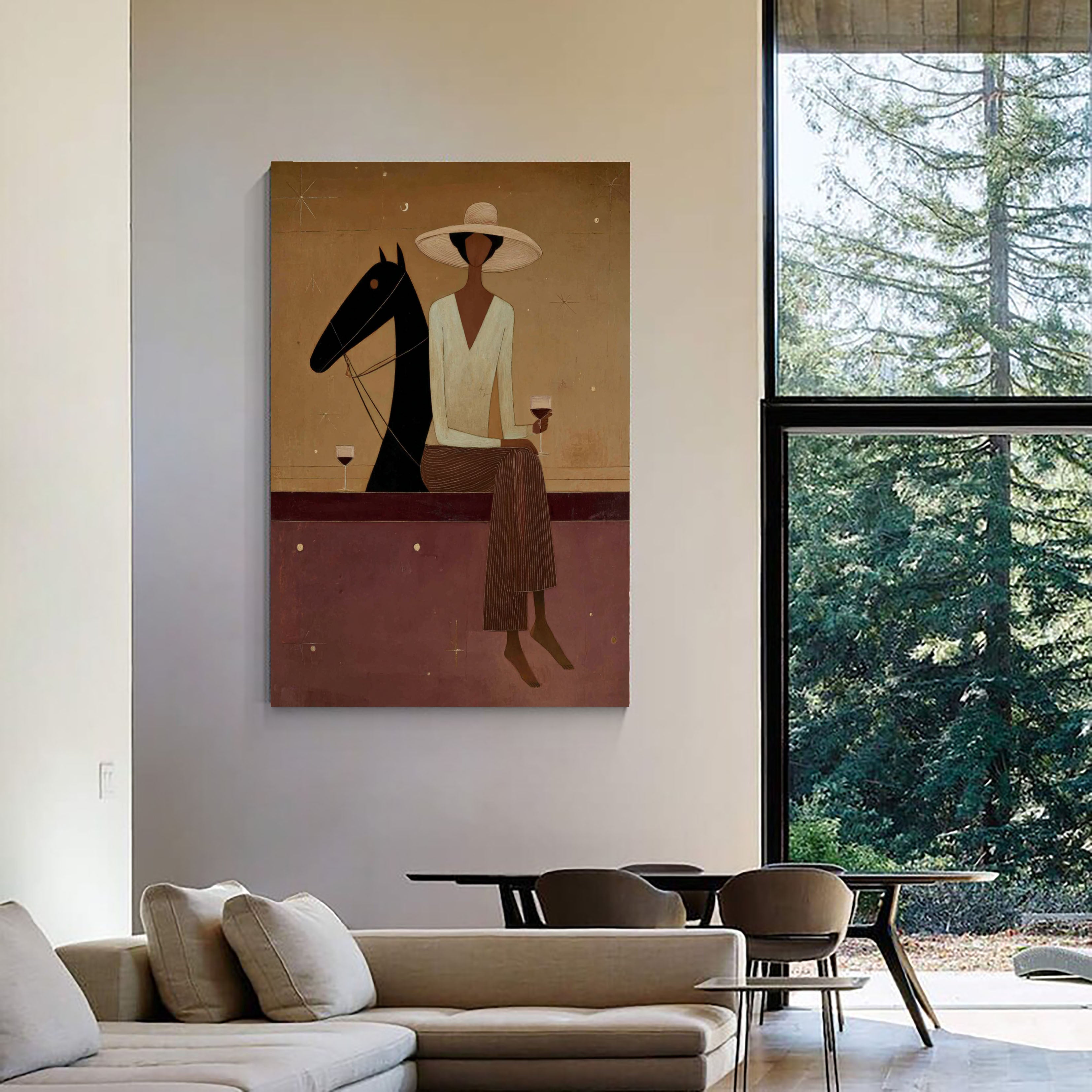 Textured Equestrian Leisure | Amber Hues