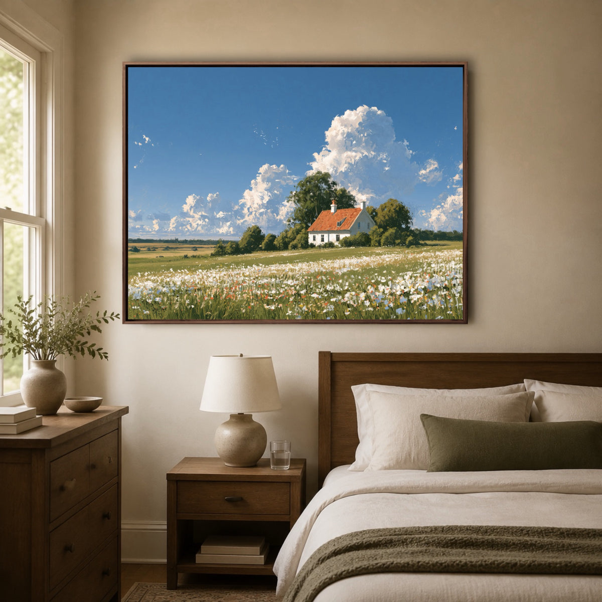 Landscape Art|Wildflower Farm Reverie