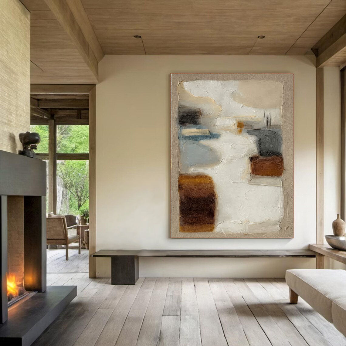 Textured Abstract Harmony | Earth Tones