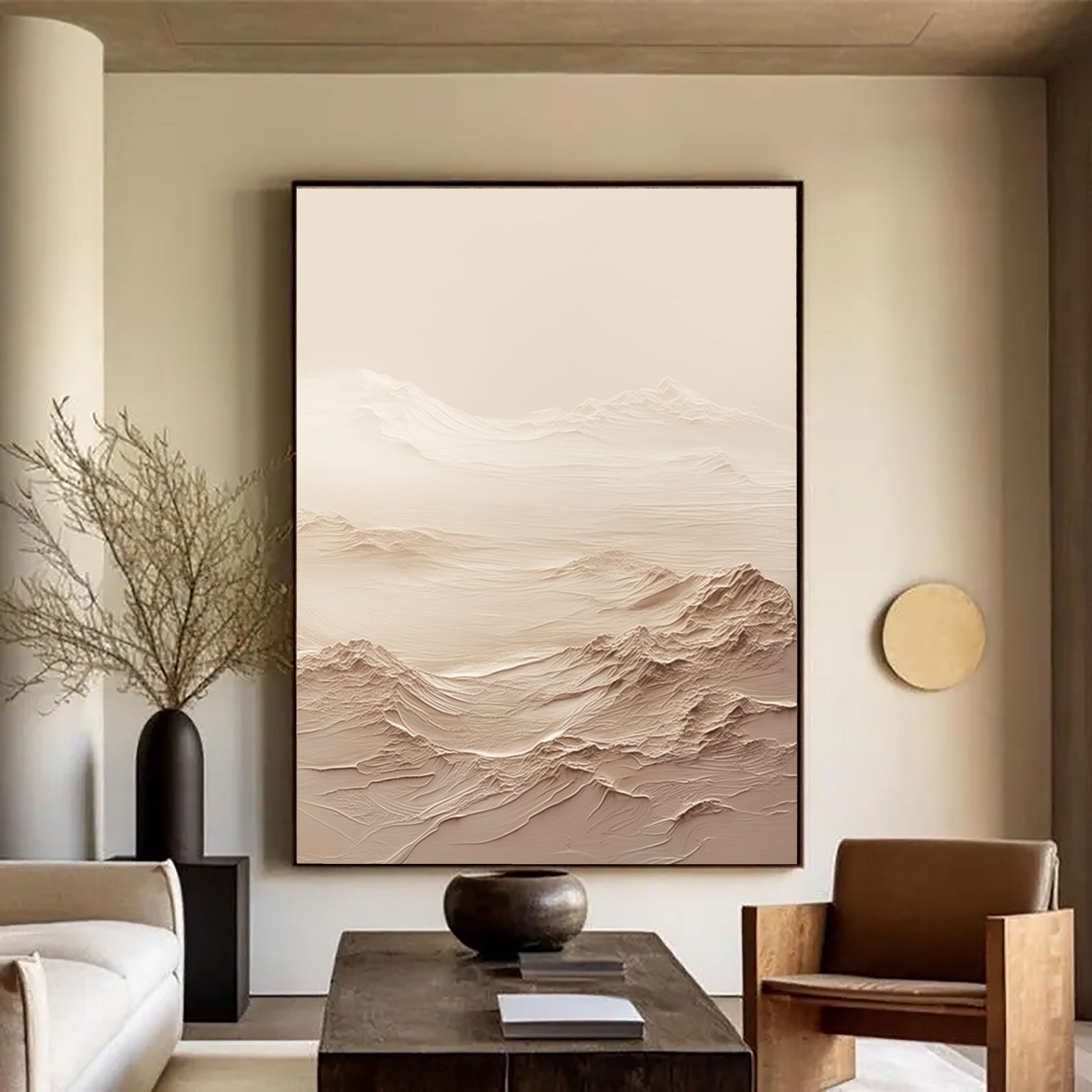 Textured Dune Landscapes | Beige Cream