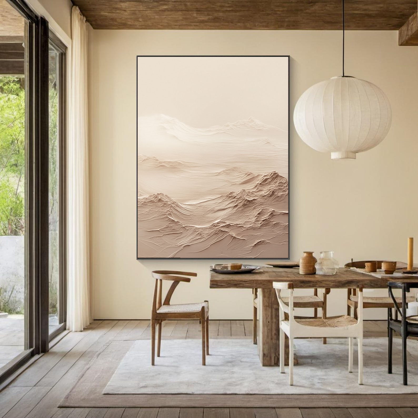 Textured Dune Landscapes | Beige Cream