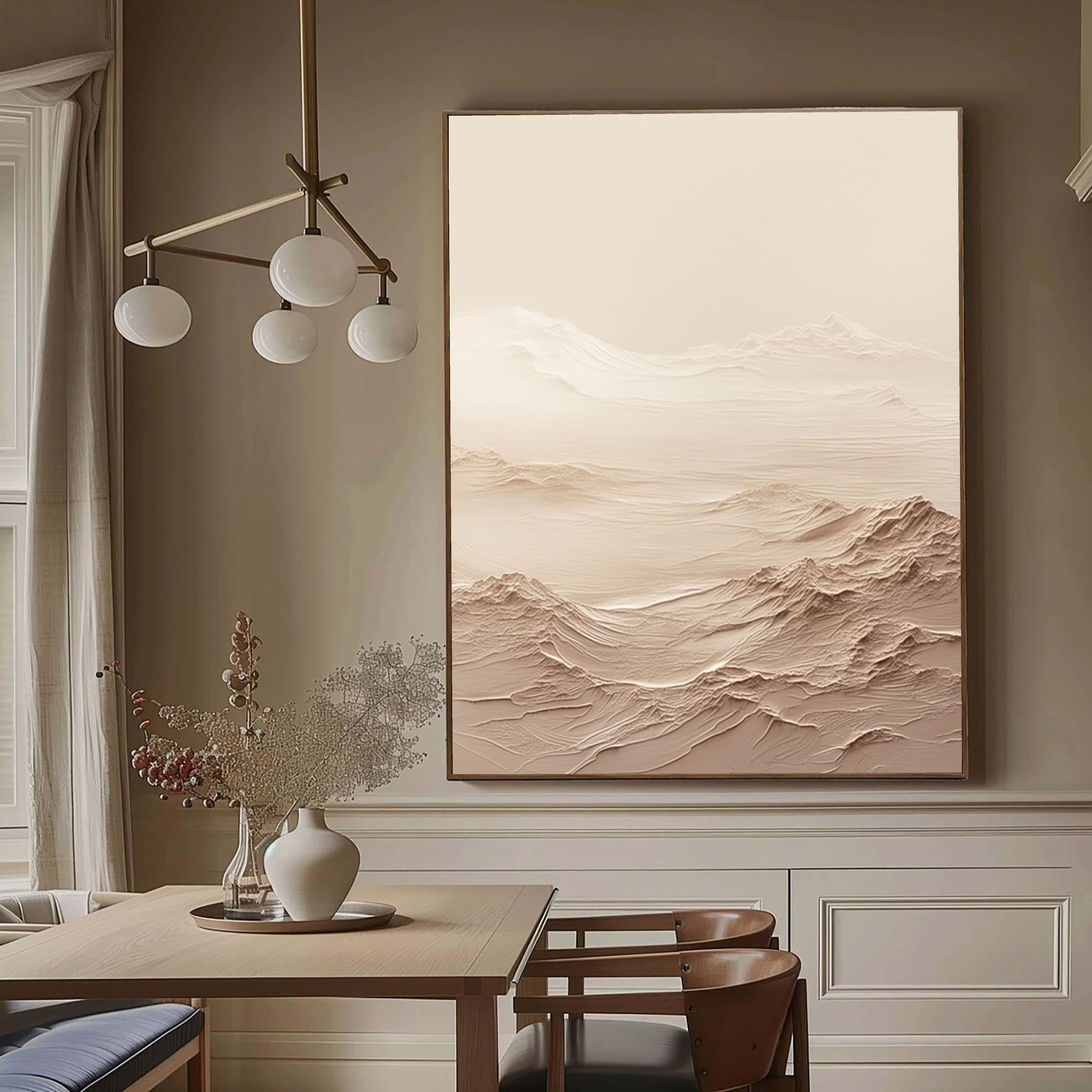 Textured Dune Landscapes | Beige Cream
