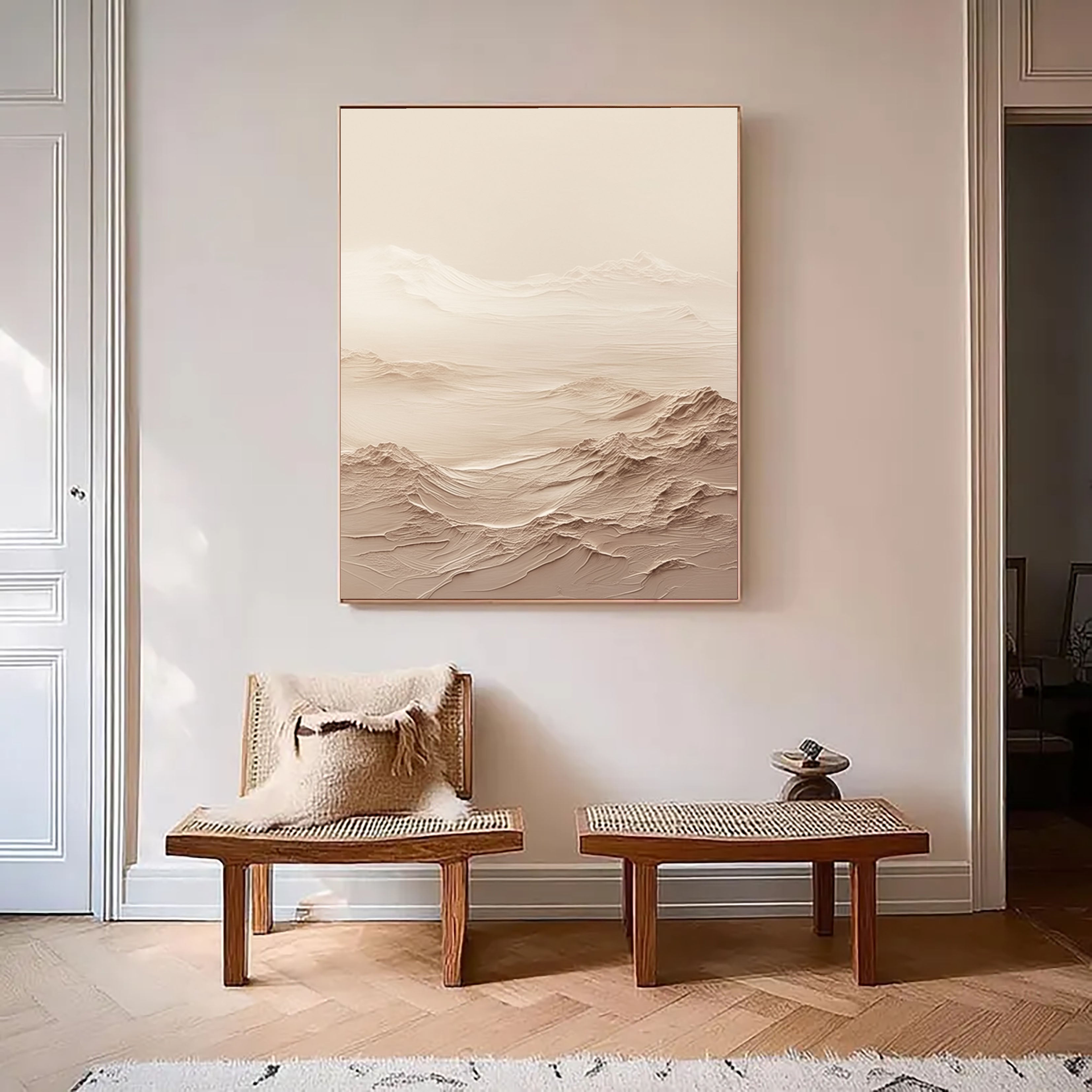 Textured Dune Landscapes | Beige Cream