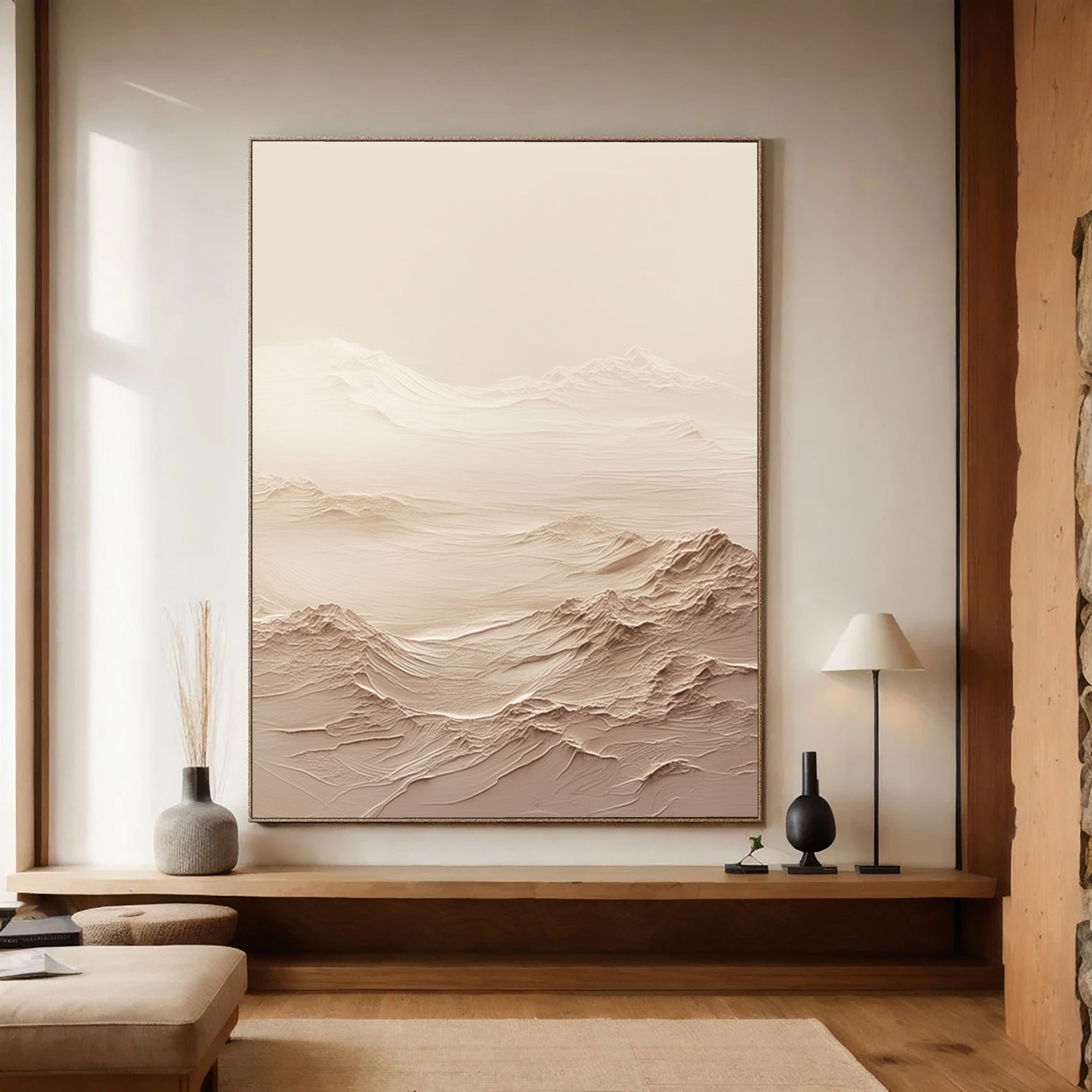 Textured Dune Landscapes | Beige Cream