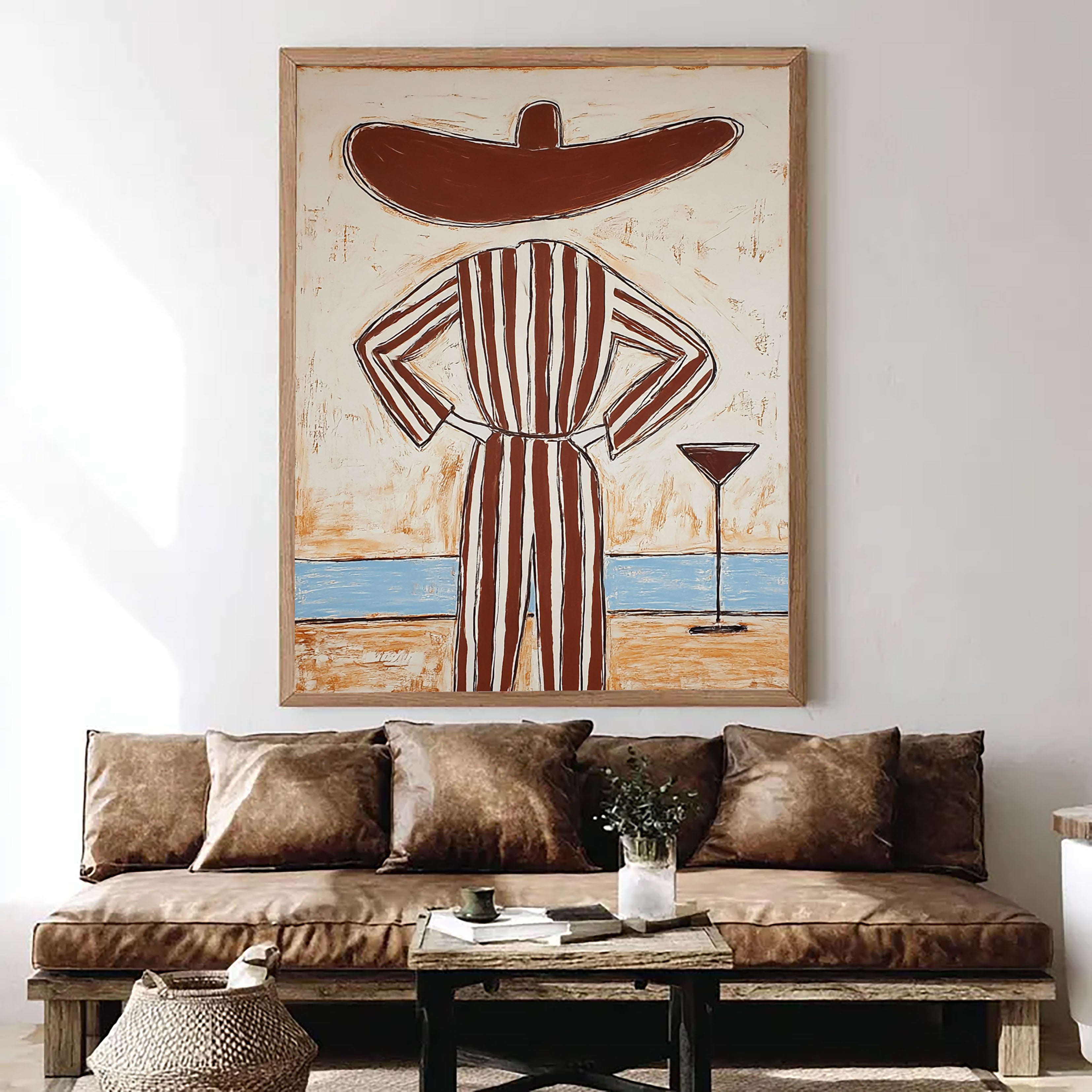 Whimsical Striped Silhouette | Leisure Lounge