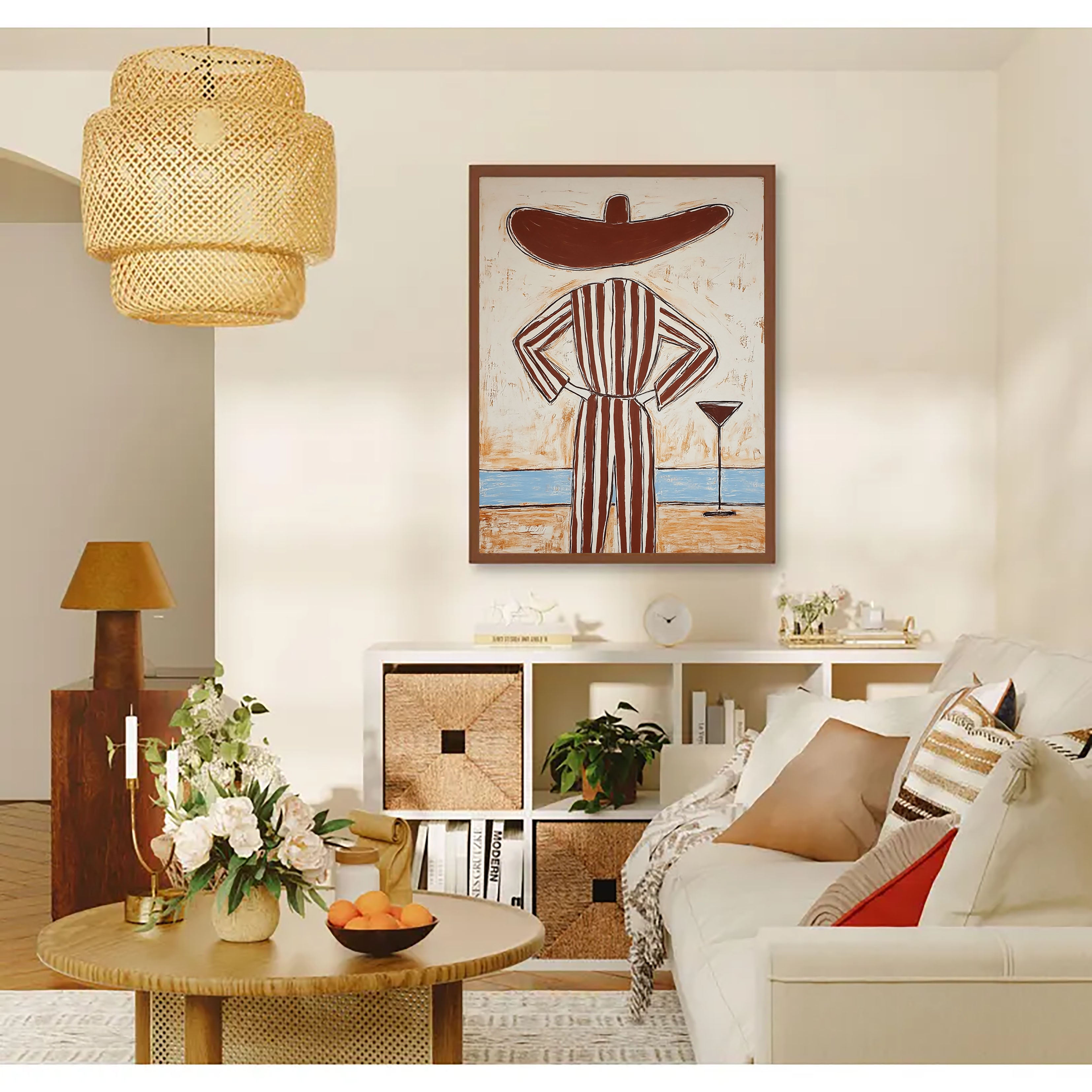 Whimsical Striped Silhouette | Leisure Lounge