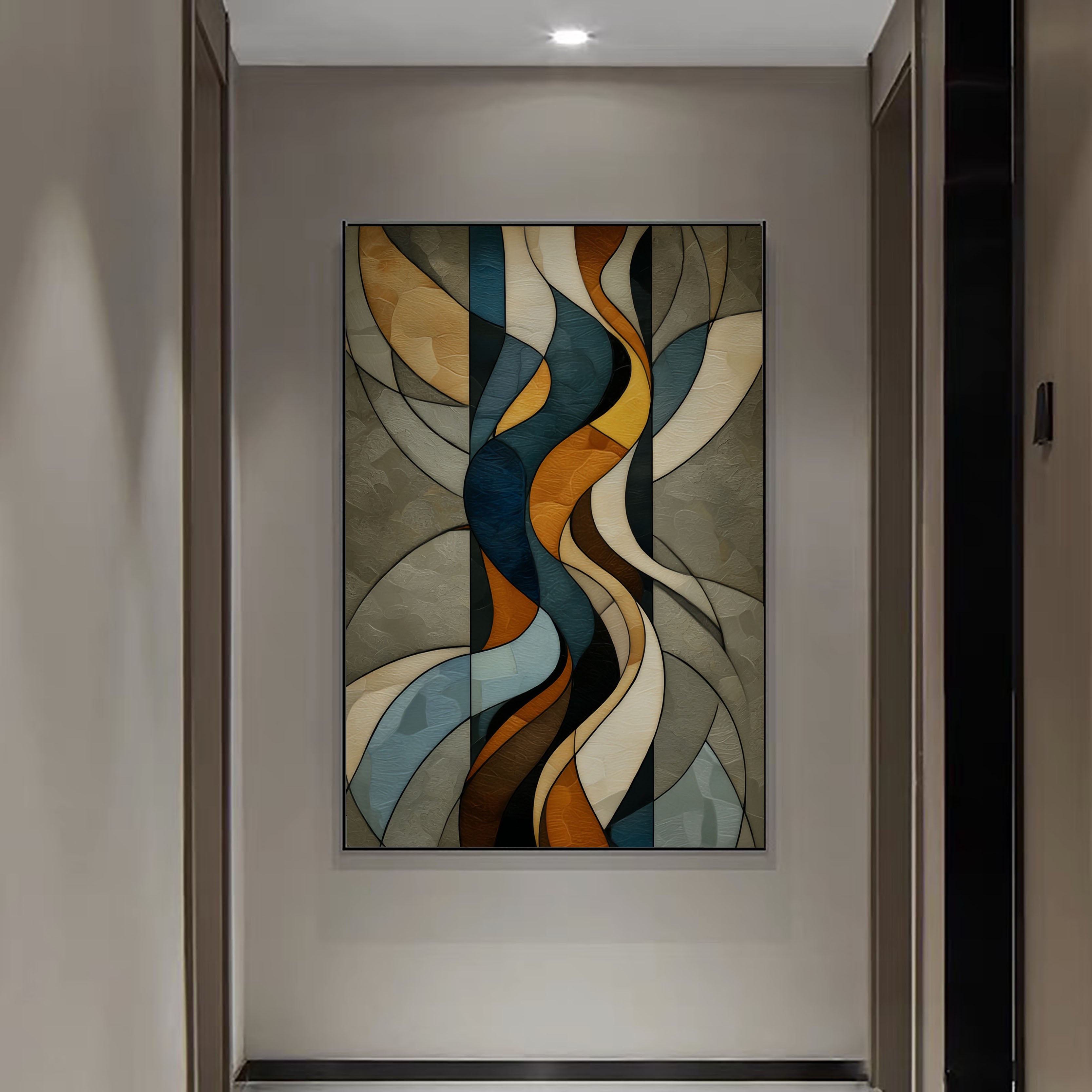 Textured Rhythmic Curves | Warm Tones