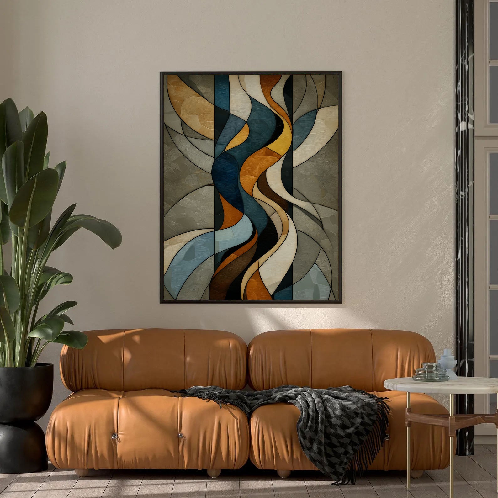 Textured Rhythmic Curves | Warm Tones