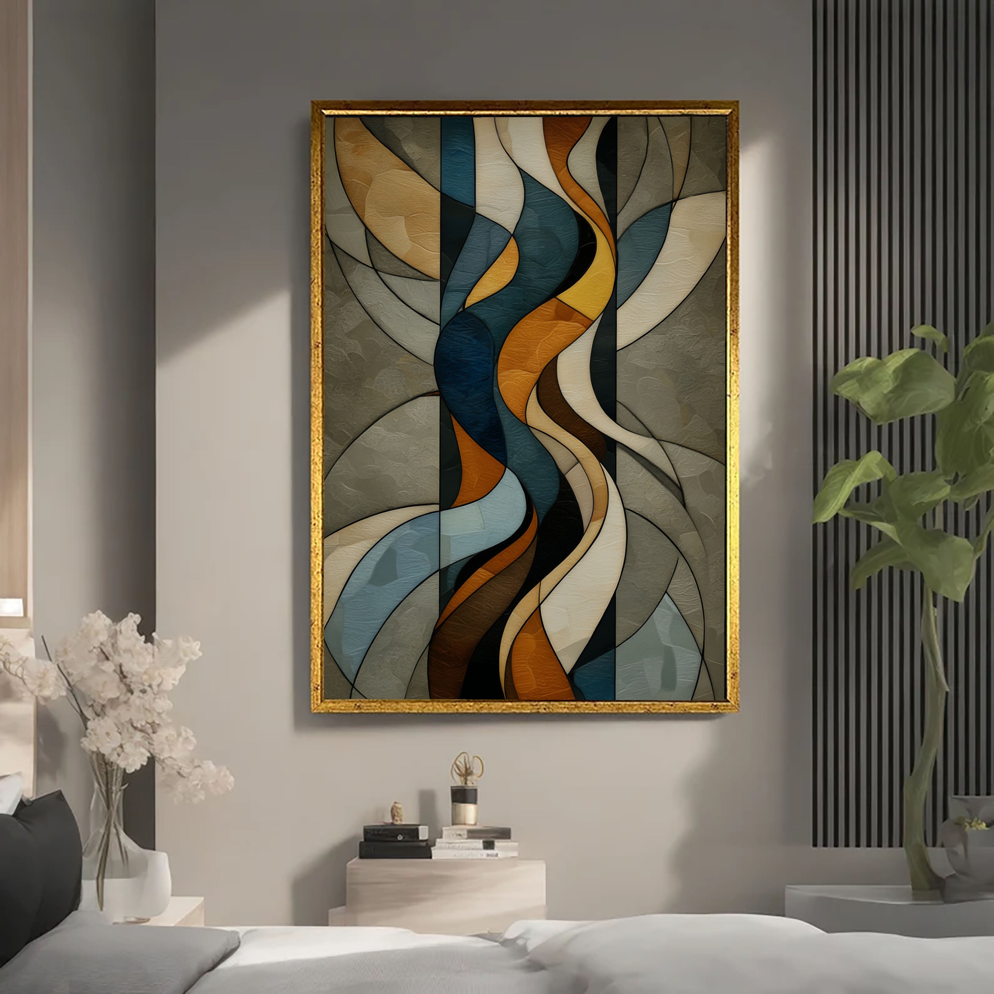 Textured Rhythmic Curves | Warm Tones