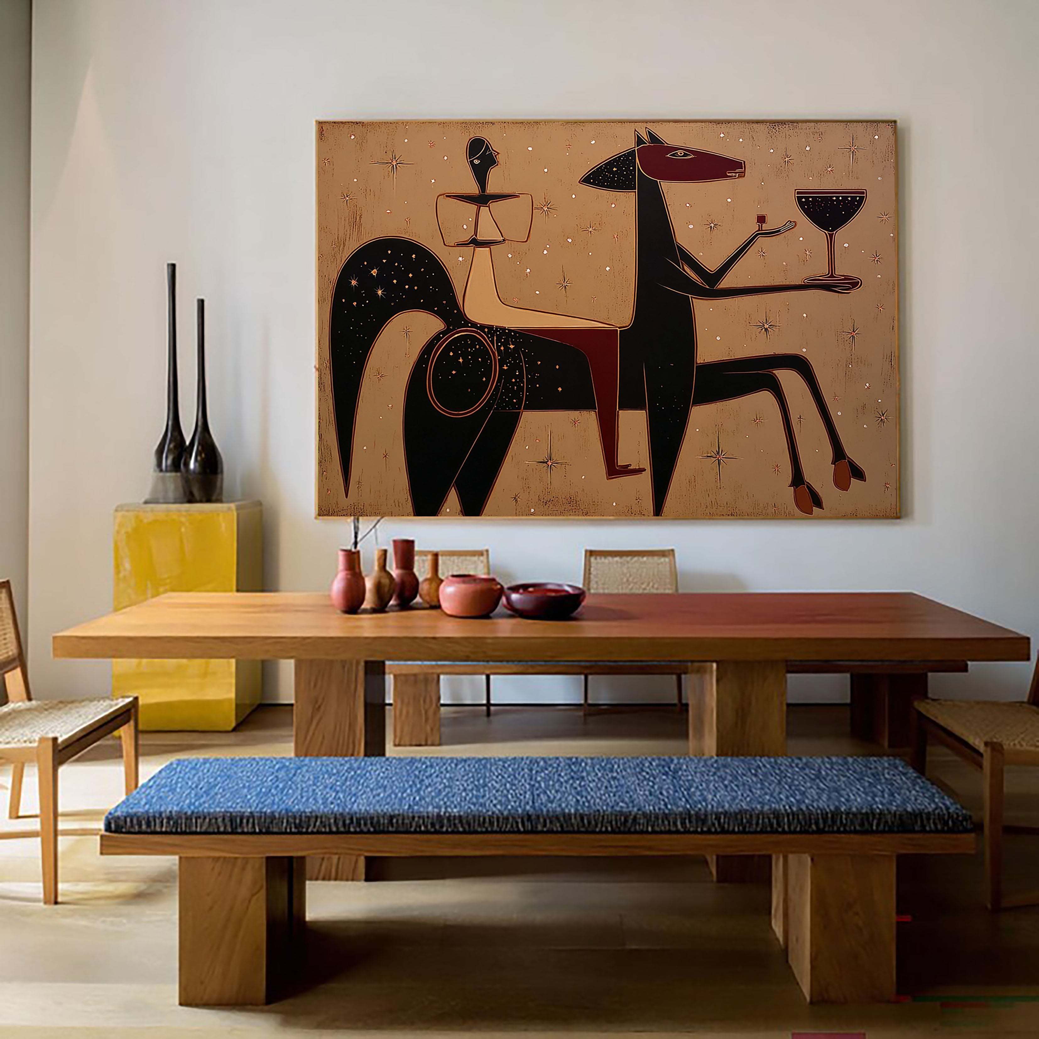 Textured Celestial Equine | Starry Toast