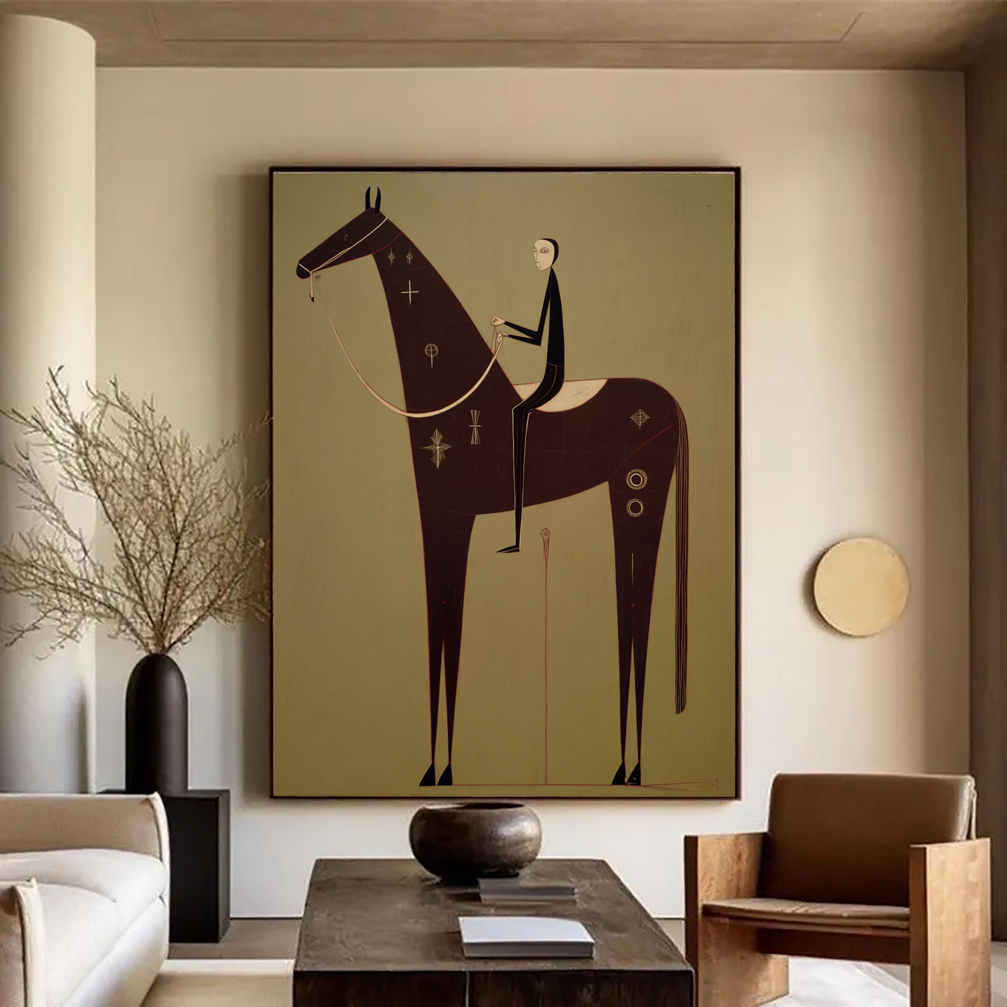 Textured Equine Serenity | Ornate Steed