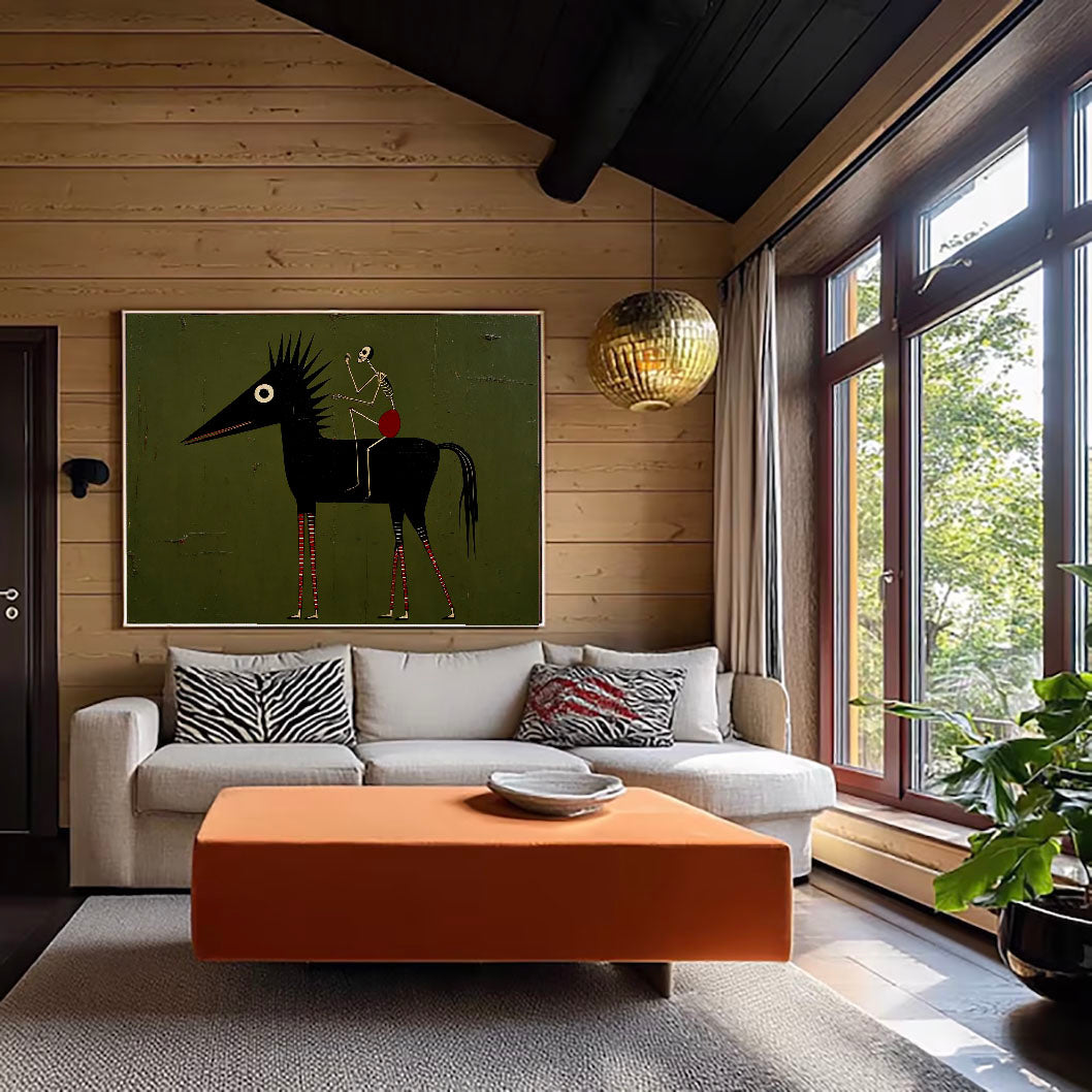 Textured Spiky Equine | Skeletal Rider