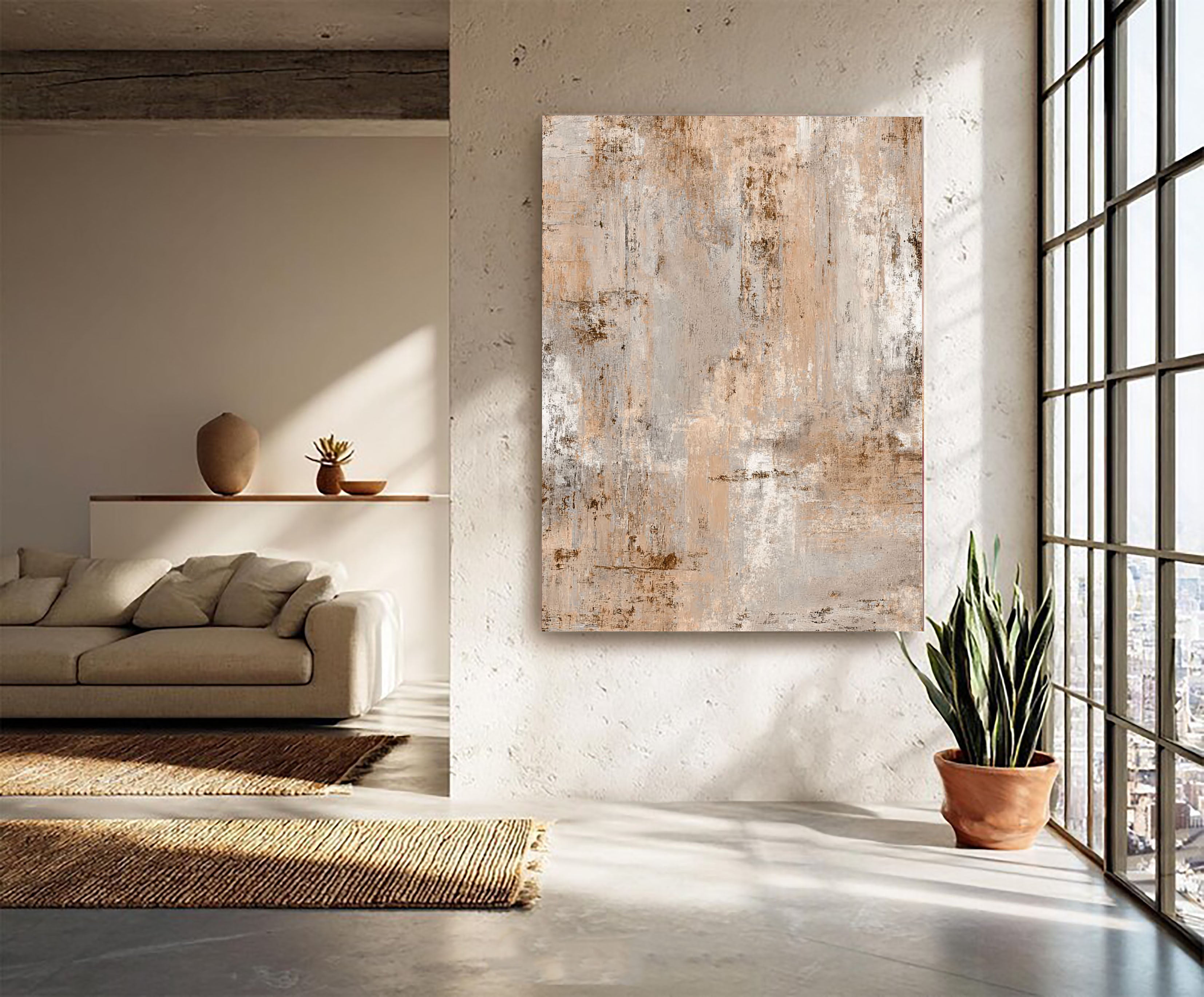 Textured Weathered Warmth | Rustic Beige