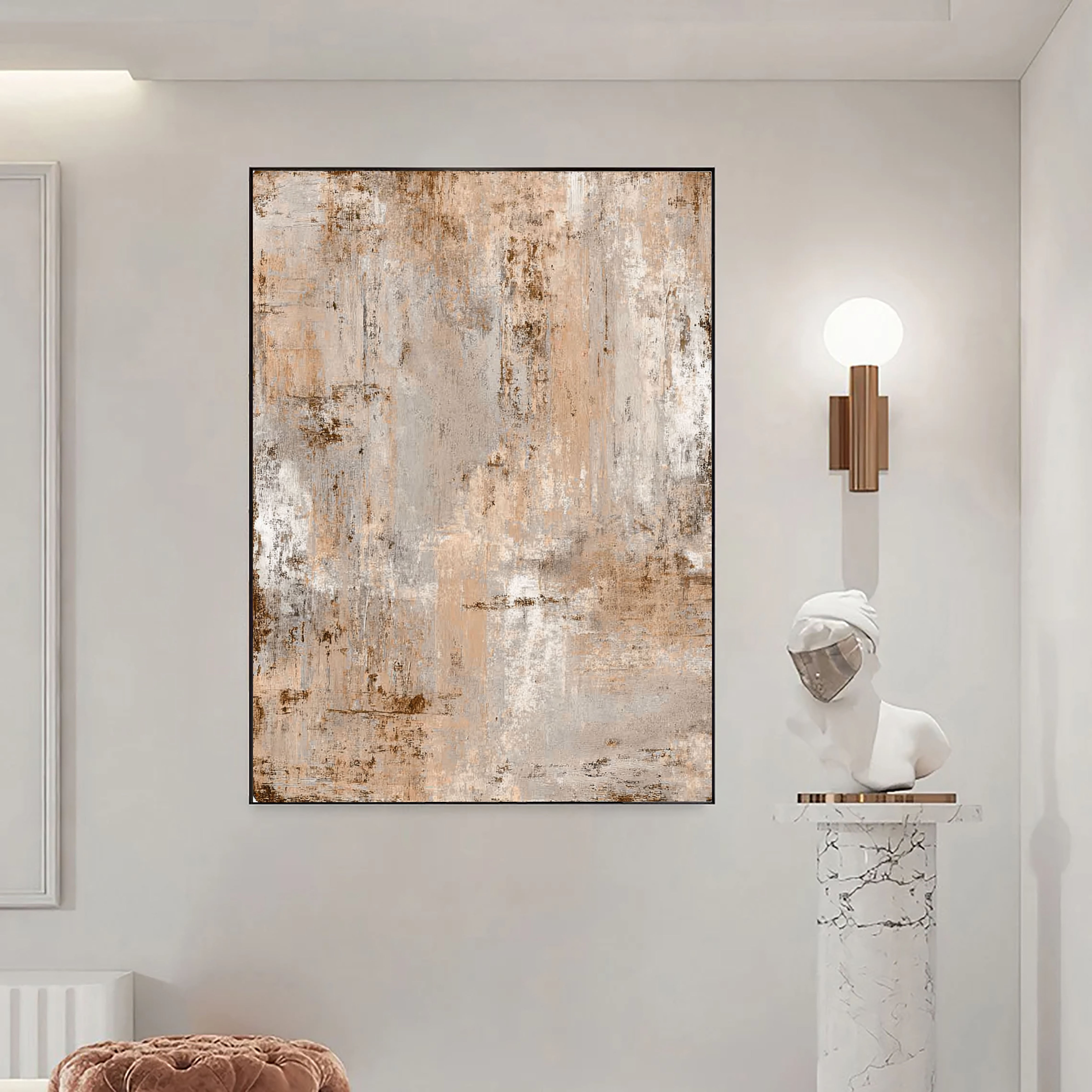 Textured Weathered Warmth | Rustic Beige
