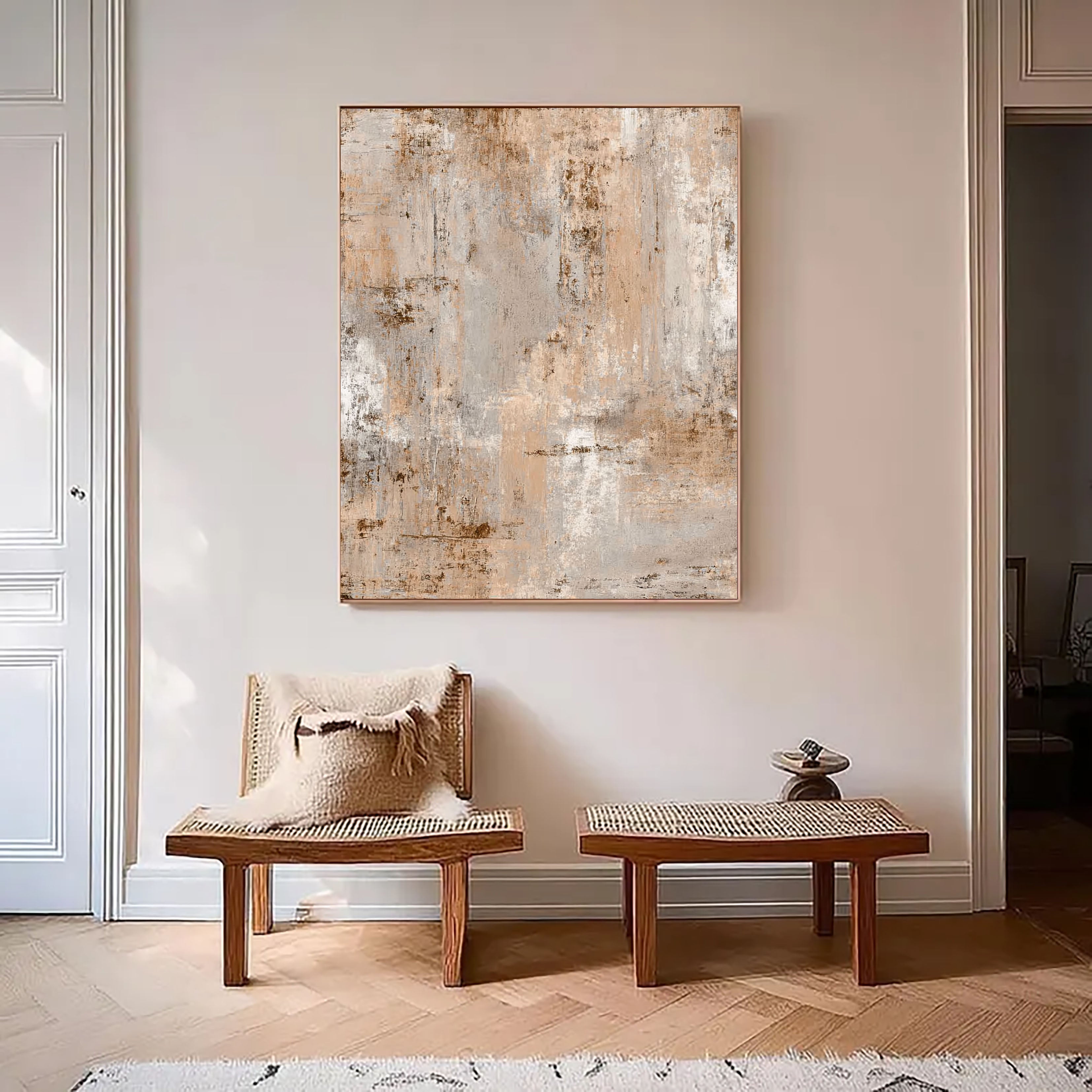 Textured Weathered Warmth | Rustic Beige