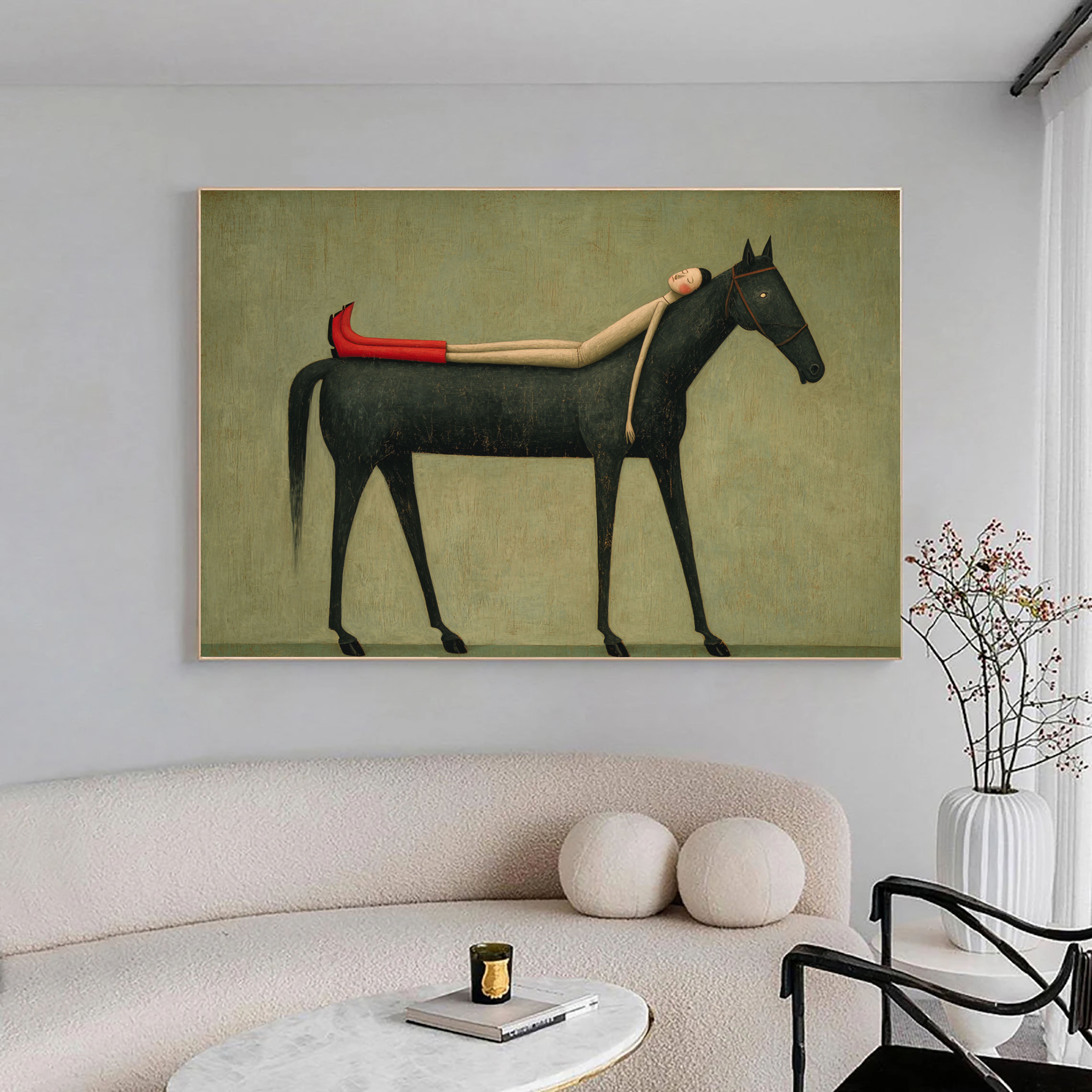 Textured Languid Equine | Scarlet Repose
