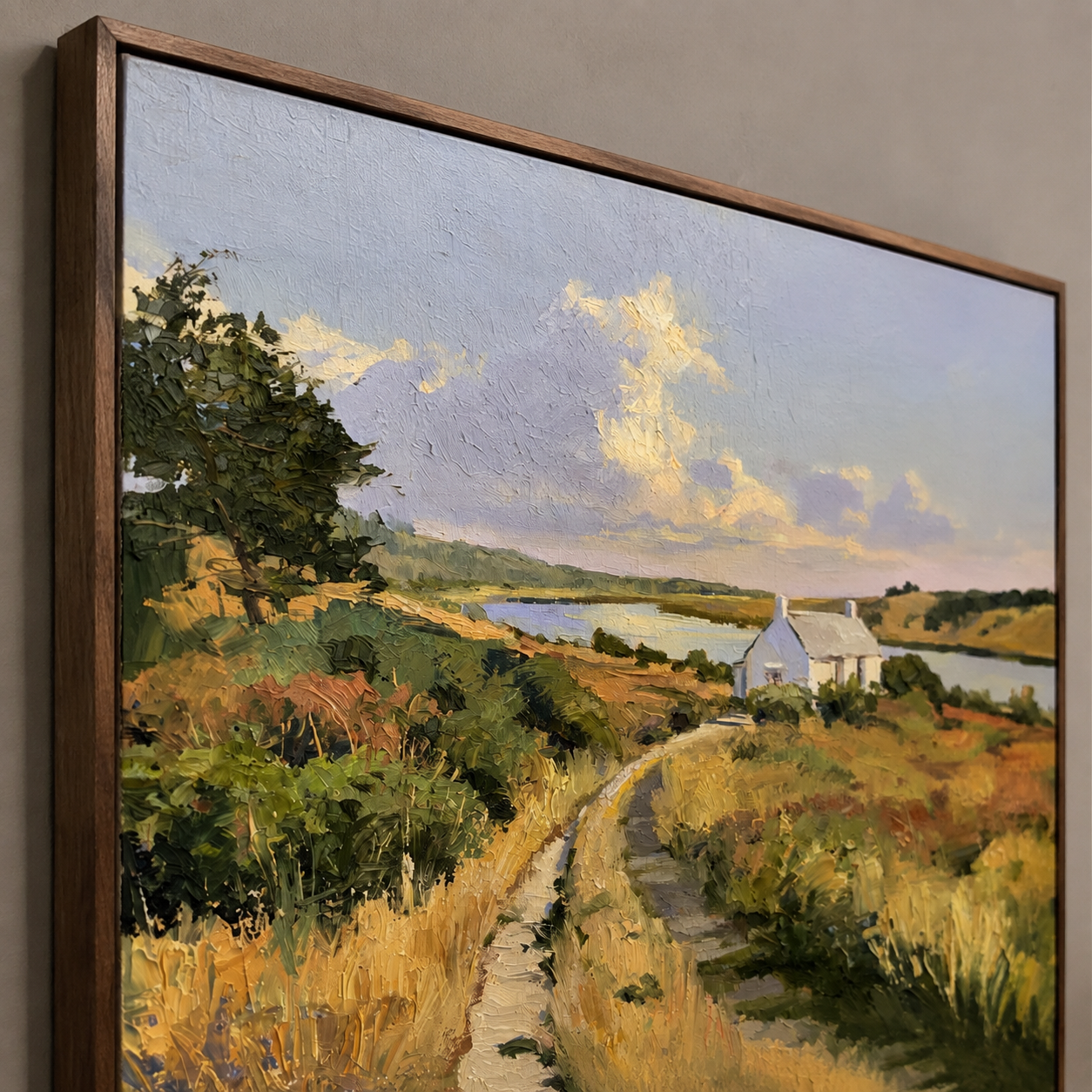 Landscape Art|Estuary Lane Glow
