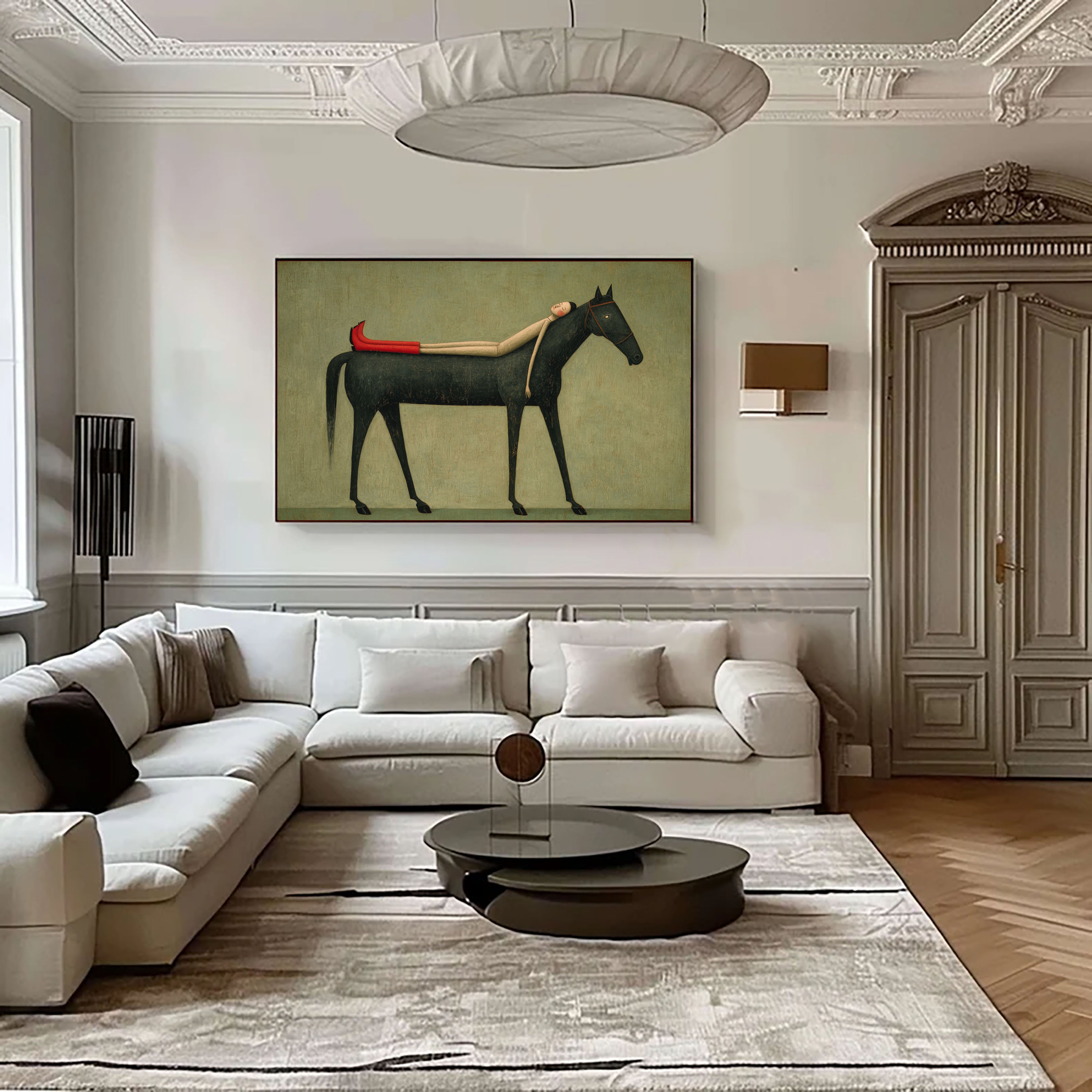 Textured Languid Equine | Scarlet Repose