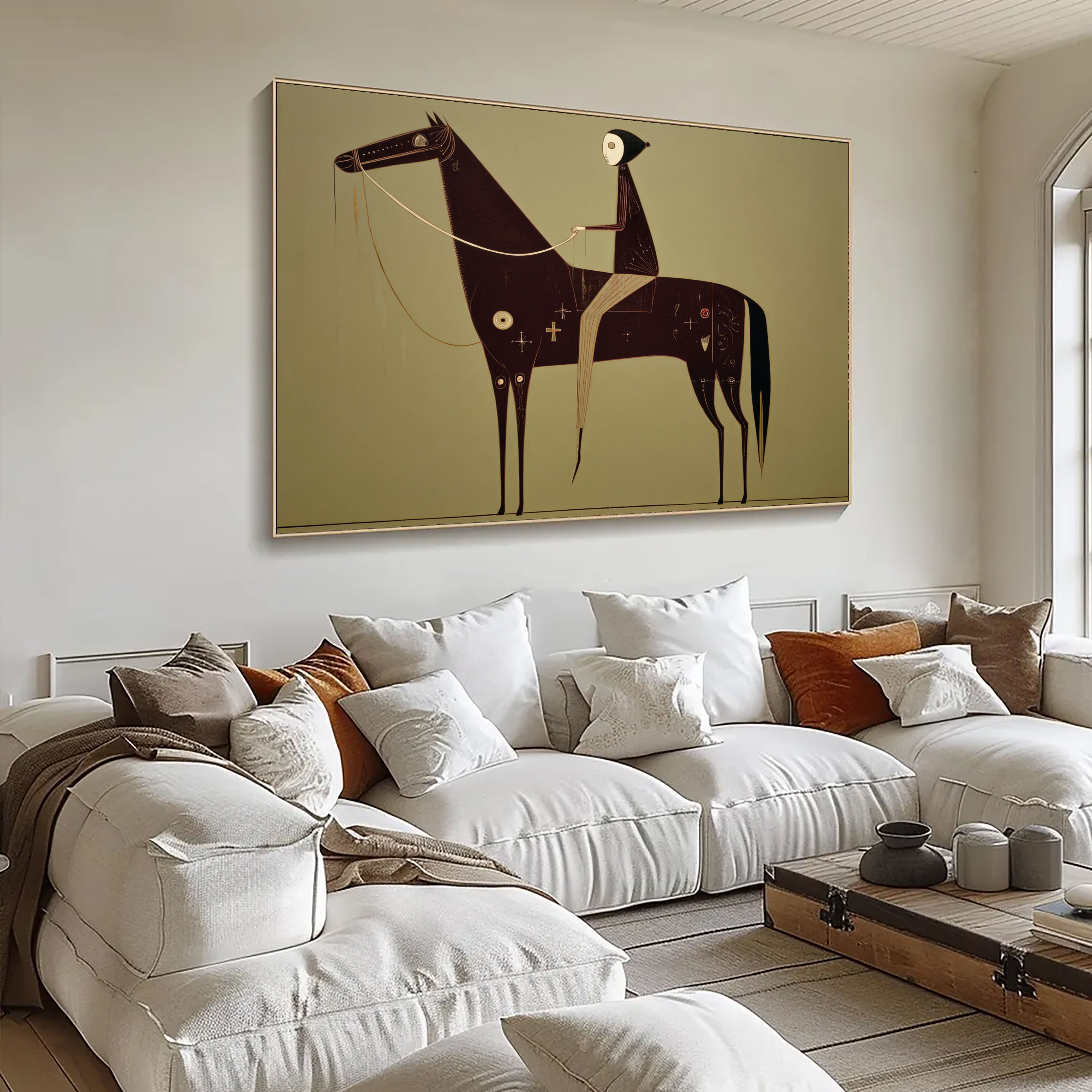 Textured Ornate Equine | Symboled Rider