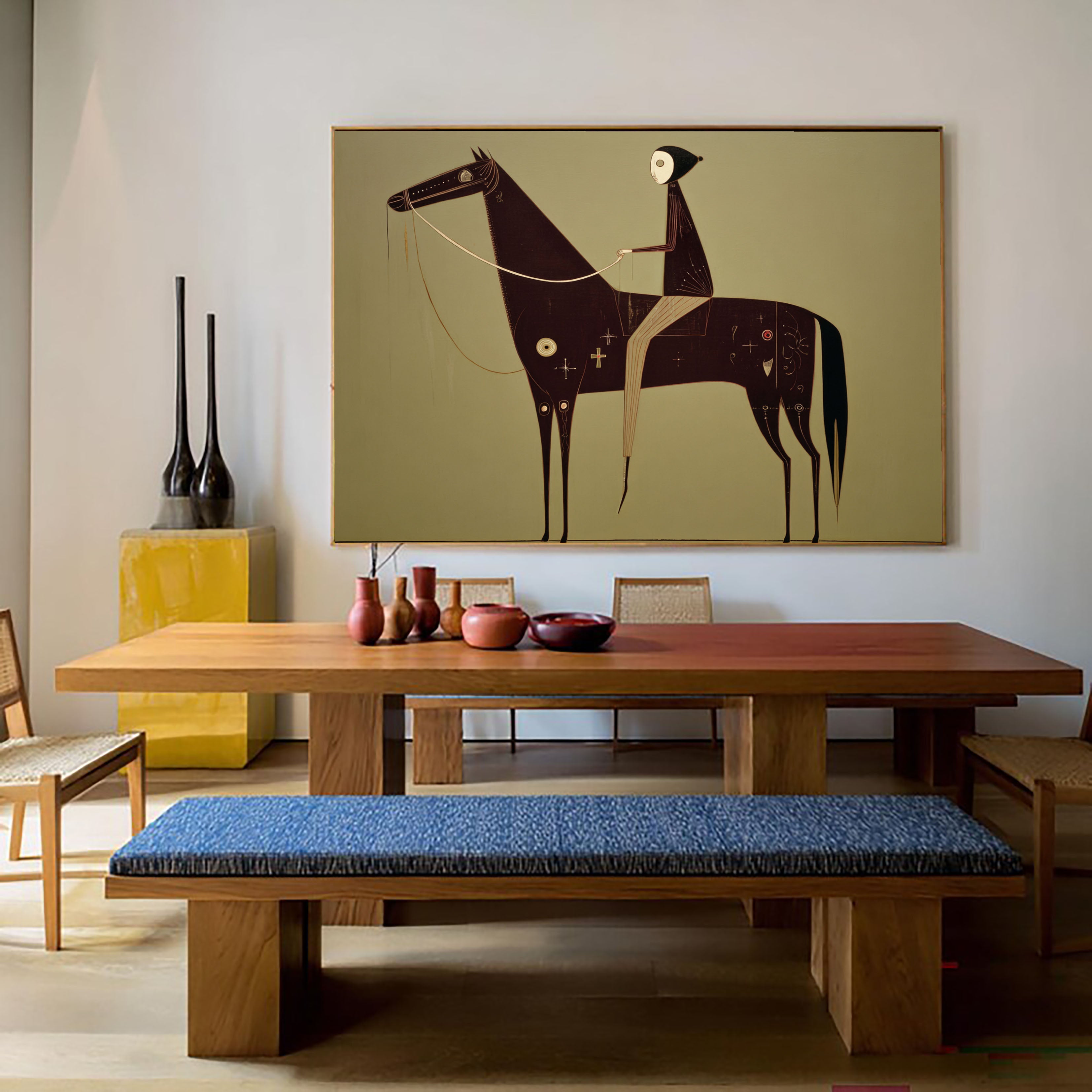 Textured Ornate Equine | Symboled Rider