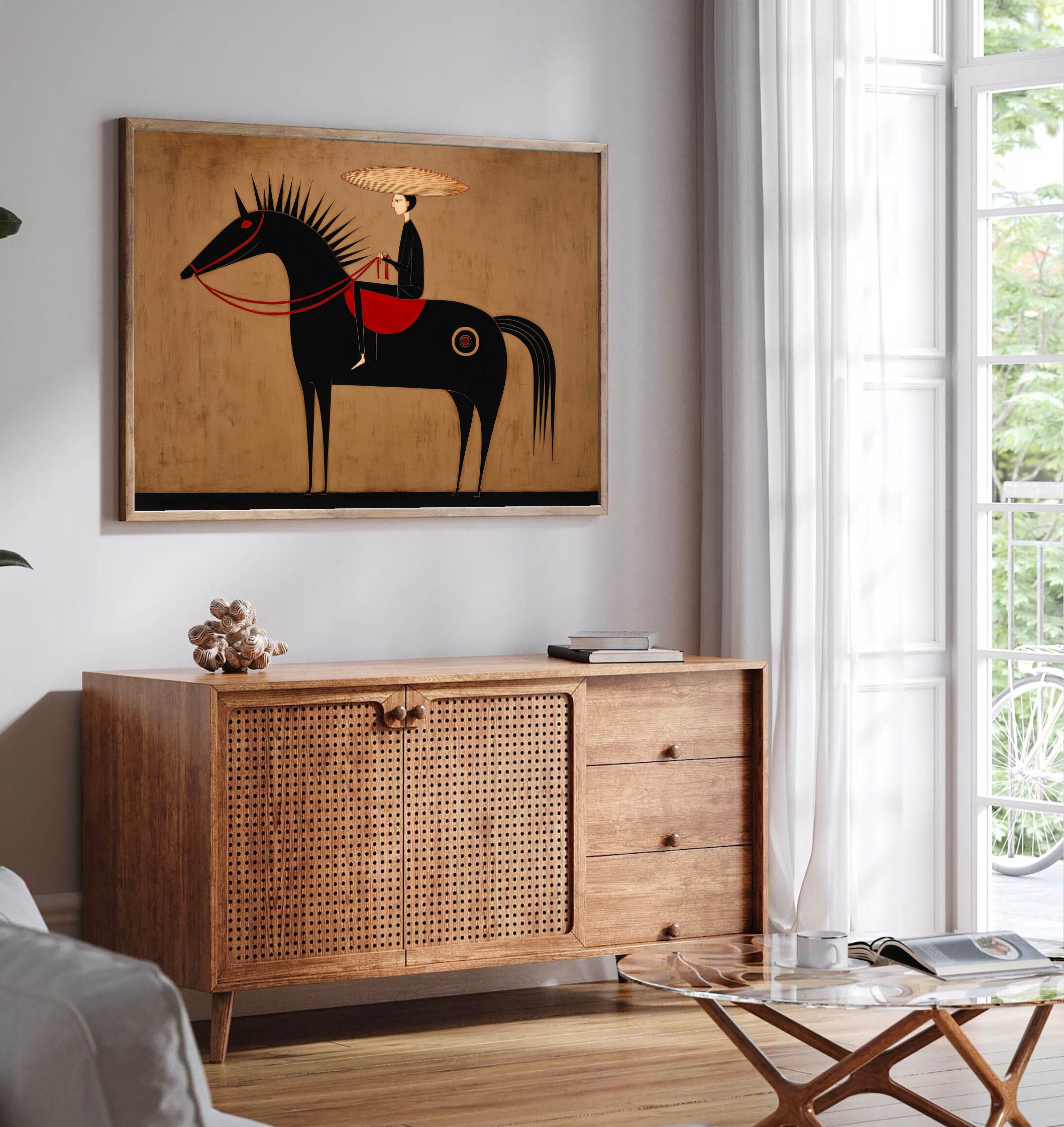 Textured Spiked Equine | Straw Hat