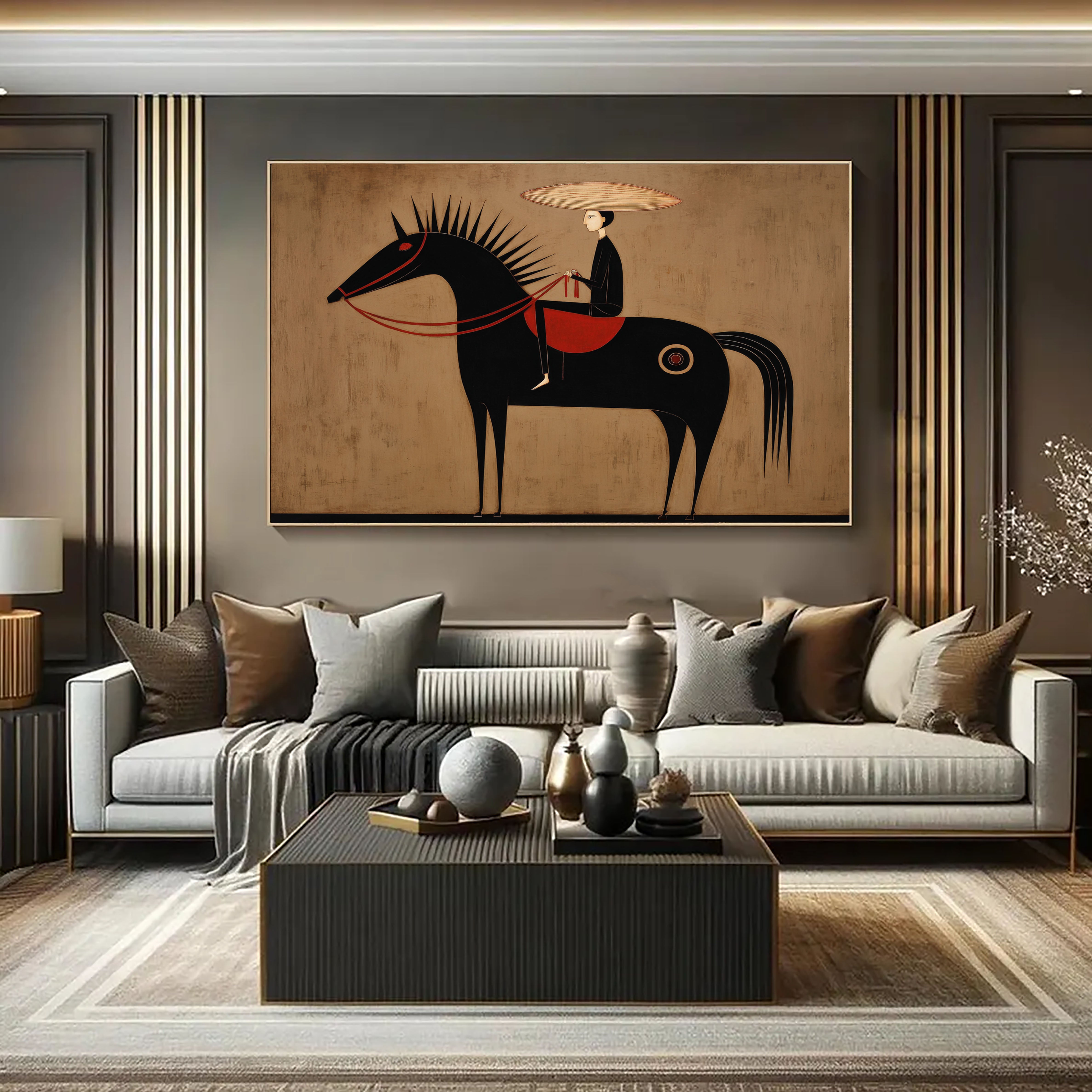 Textured Spiked Equine | Straw Hat