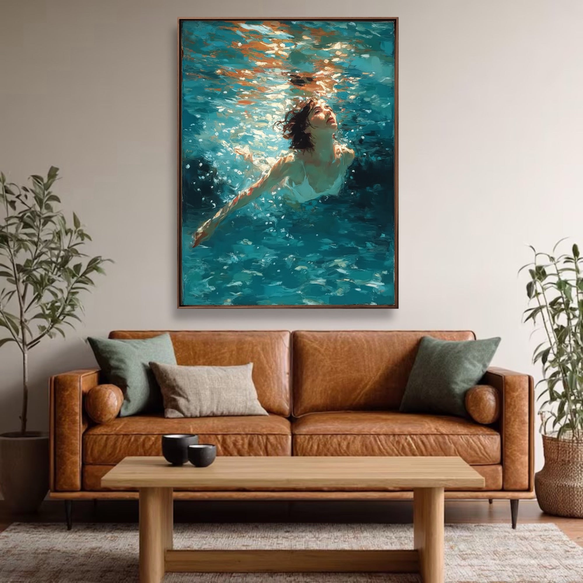 Impressionist Art | Underwater Glow Rise