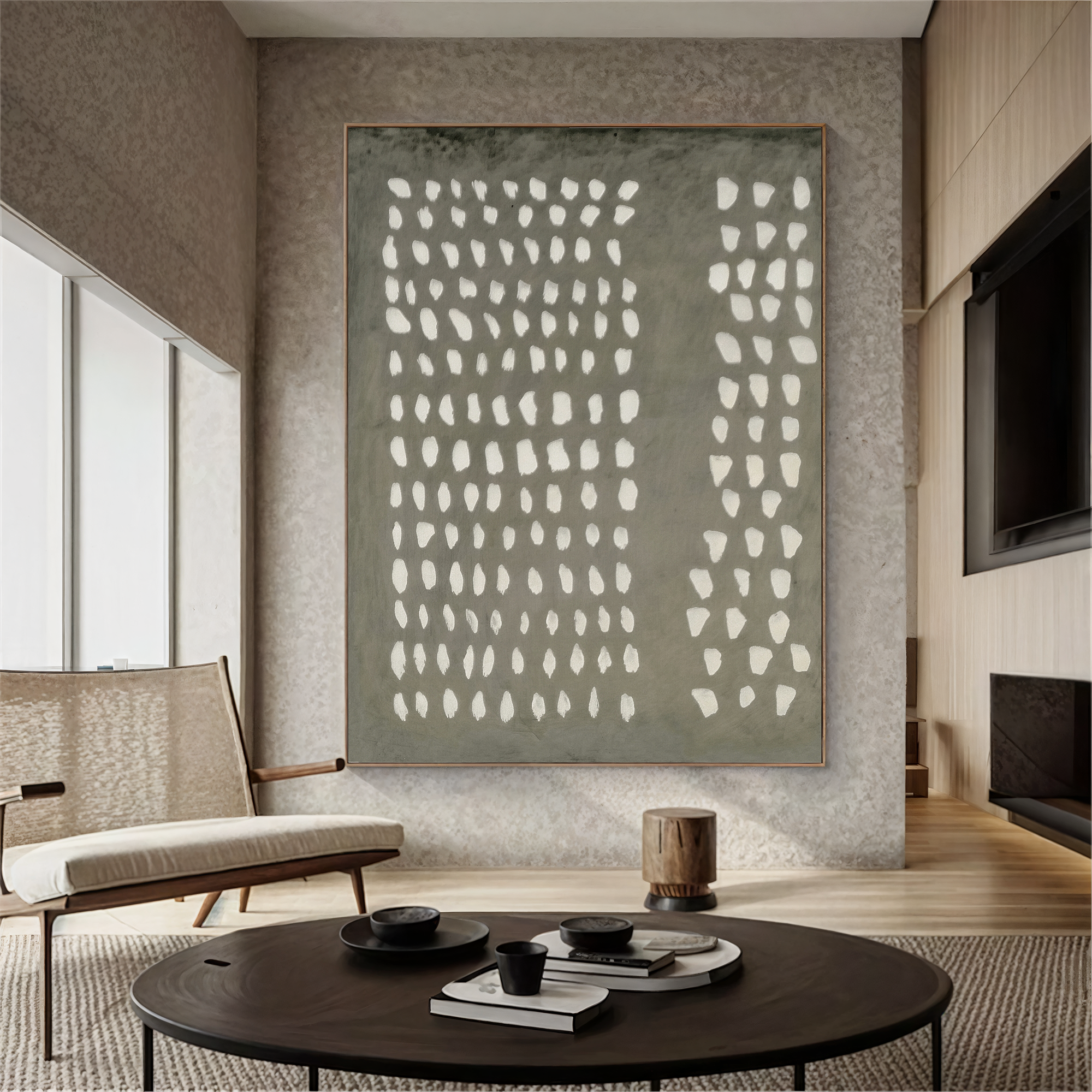 Textured Dot Rhythm | Sage Whisper