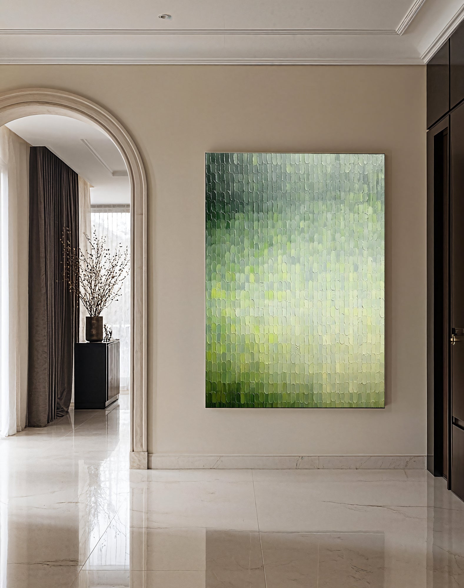 Textured Verdant Opulence | Green Gradients