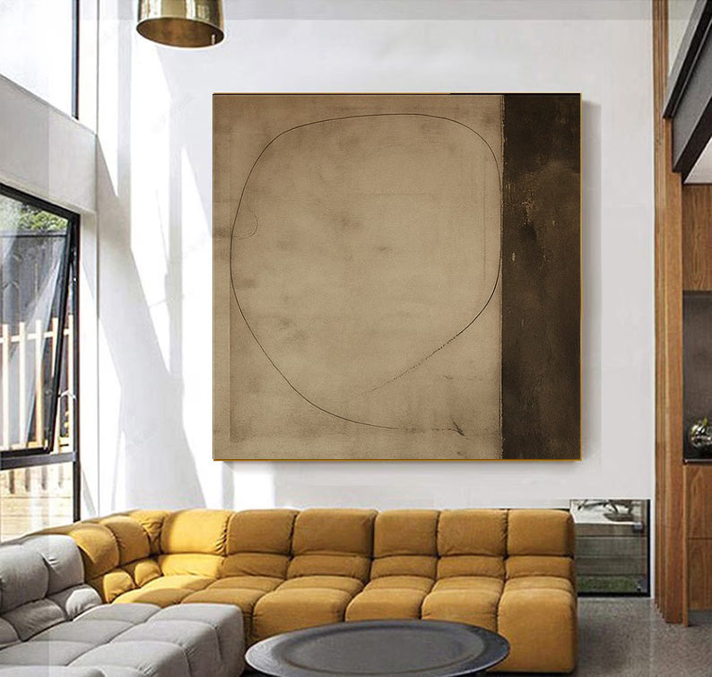 Textured Minimal Curve | Earth Tone