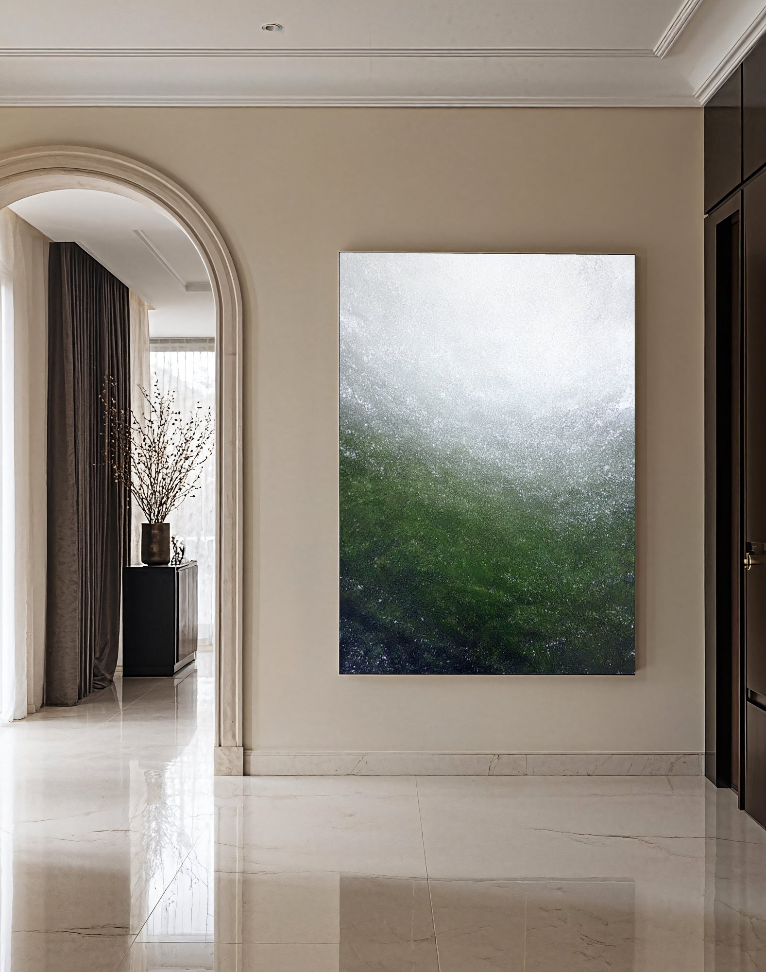 Textured Emerald Surges | Frosted Hues