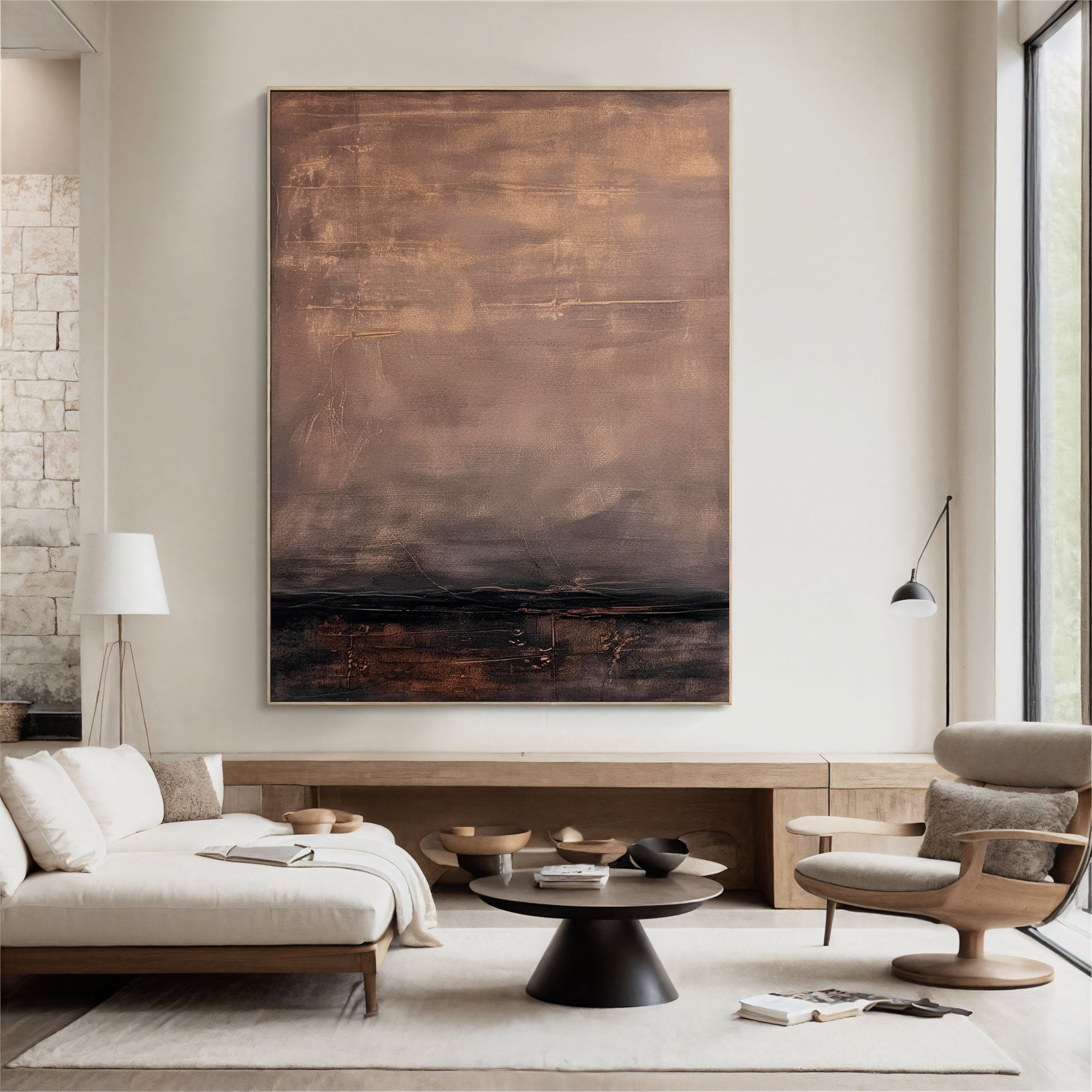 Textured Earthy Opulence | Brown Beige