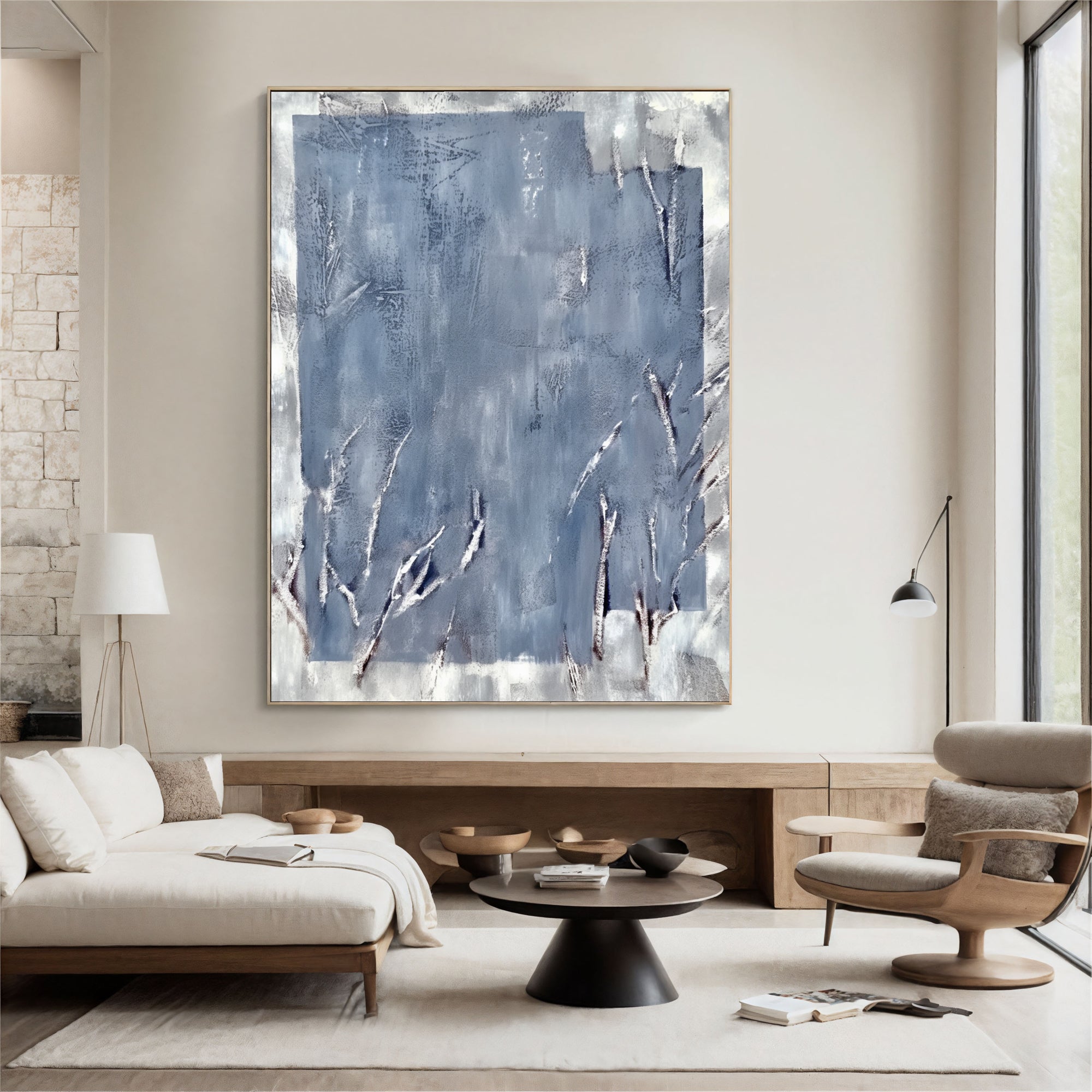 Textured Blue Frost | Silver Hues