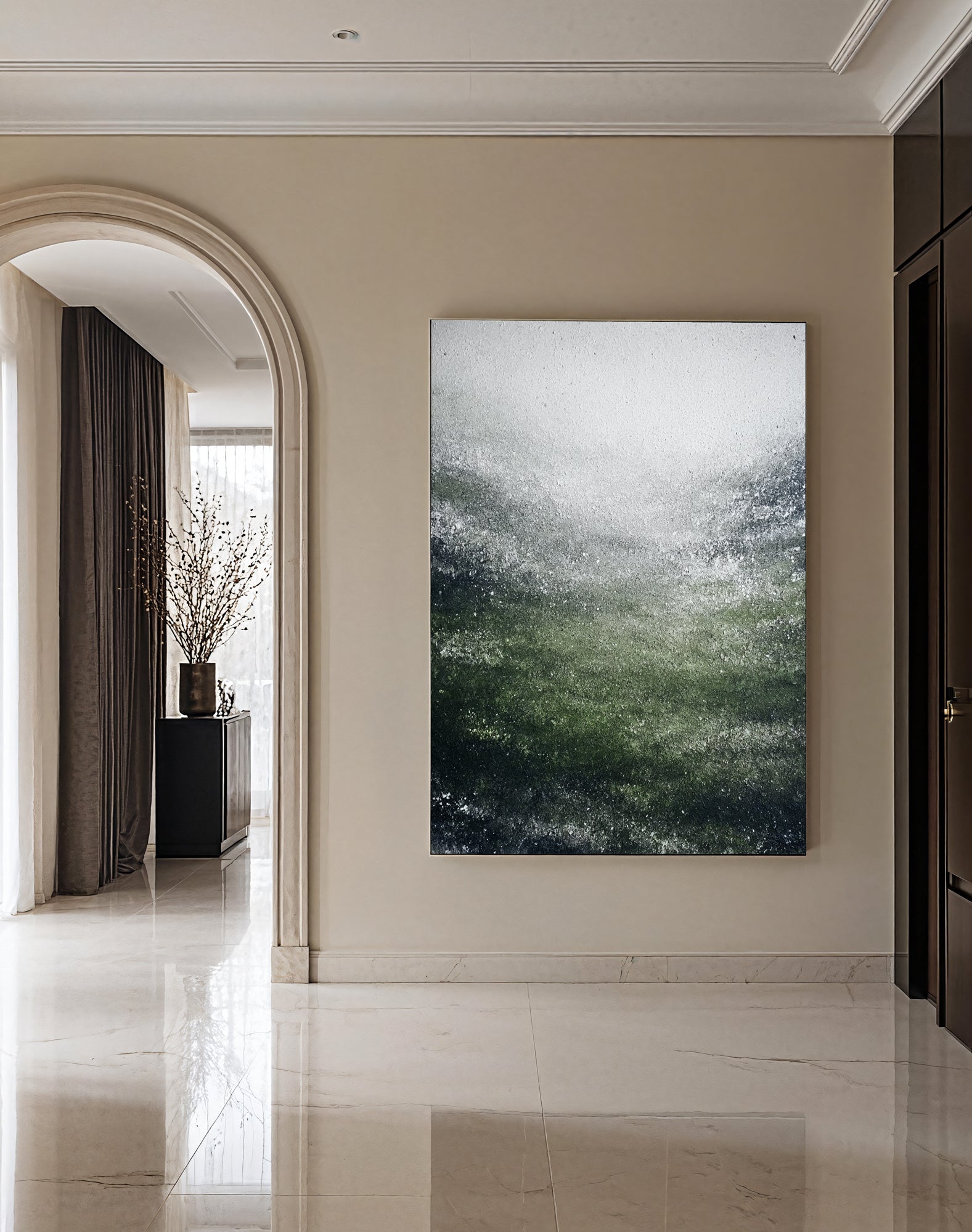 Textured Verdant Swell | Frosted Waves