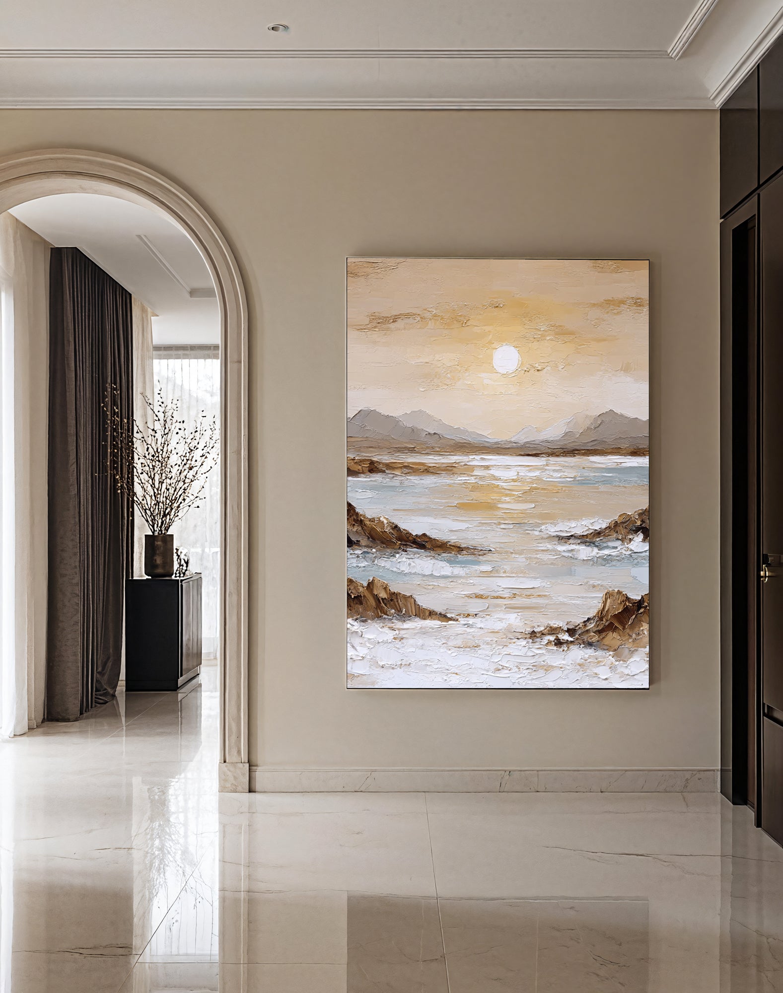 Textured Seaside Opulence | Sunlit Shores