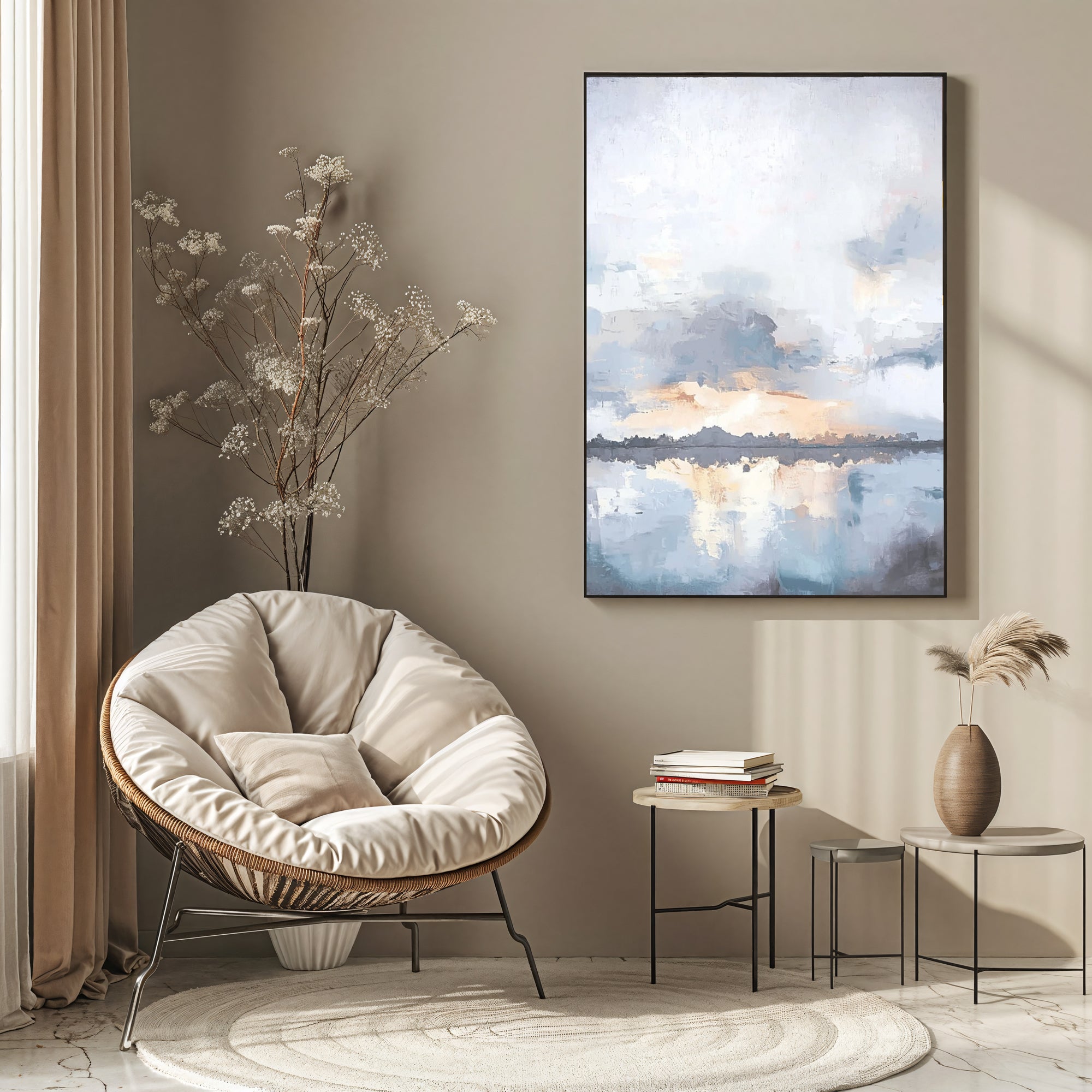 Textured Misty Horizon | Soft Reflections