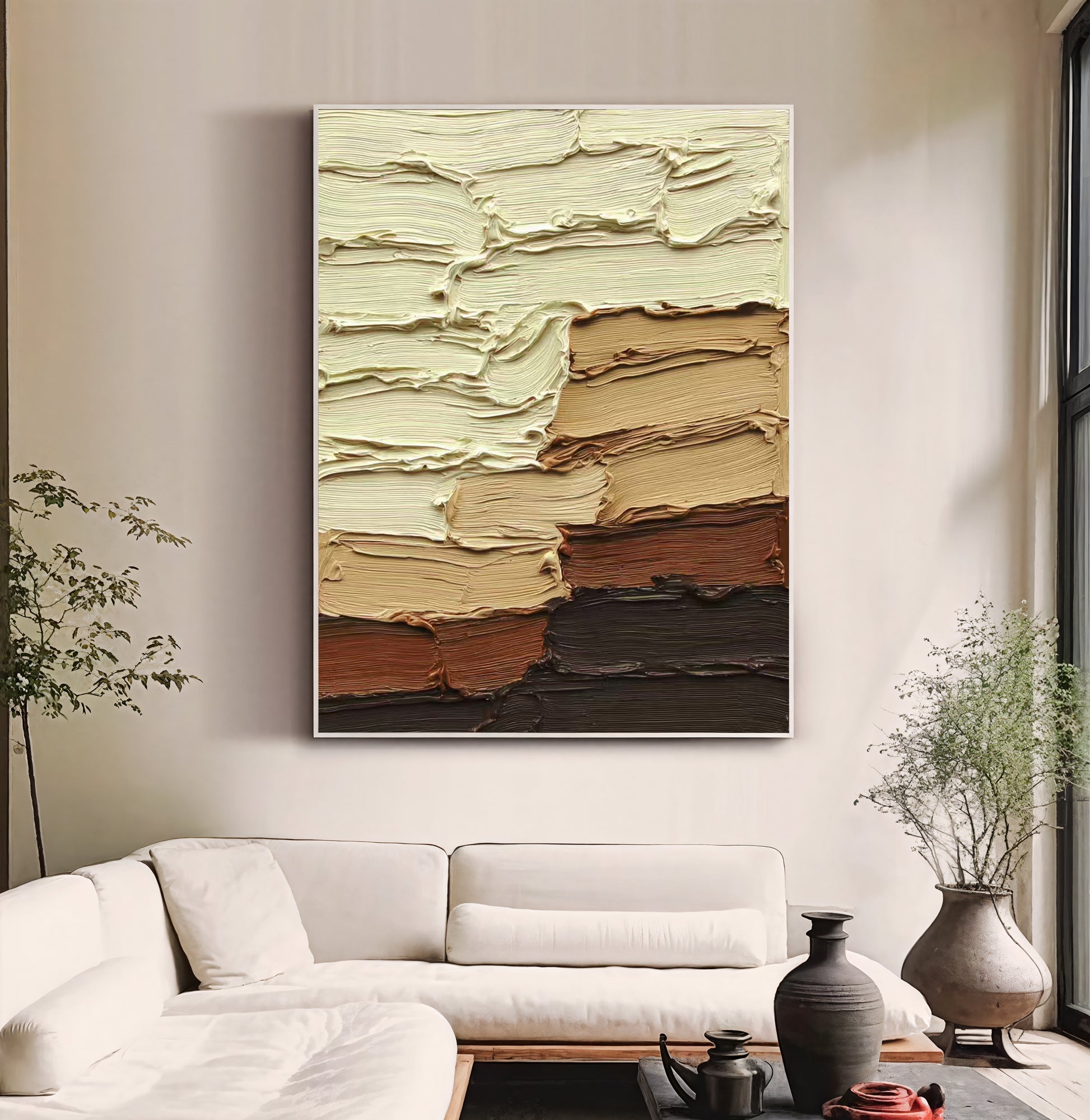 Textured Impasto Warmth | Earthy Hues