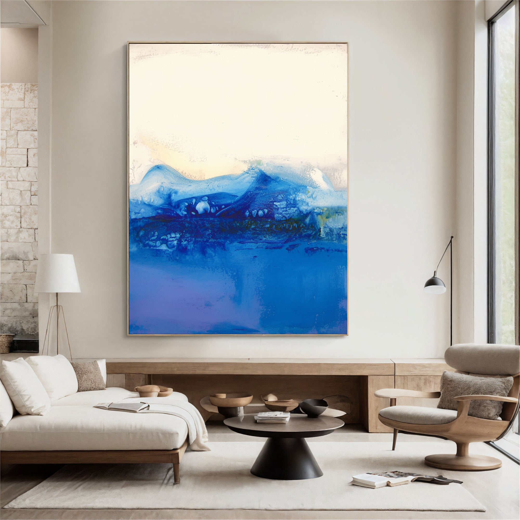 Textured Blue Tranquility | Ocean Hues