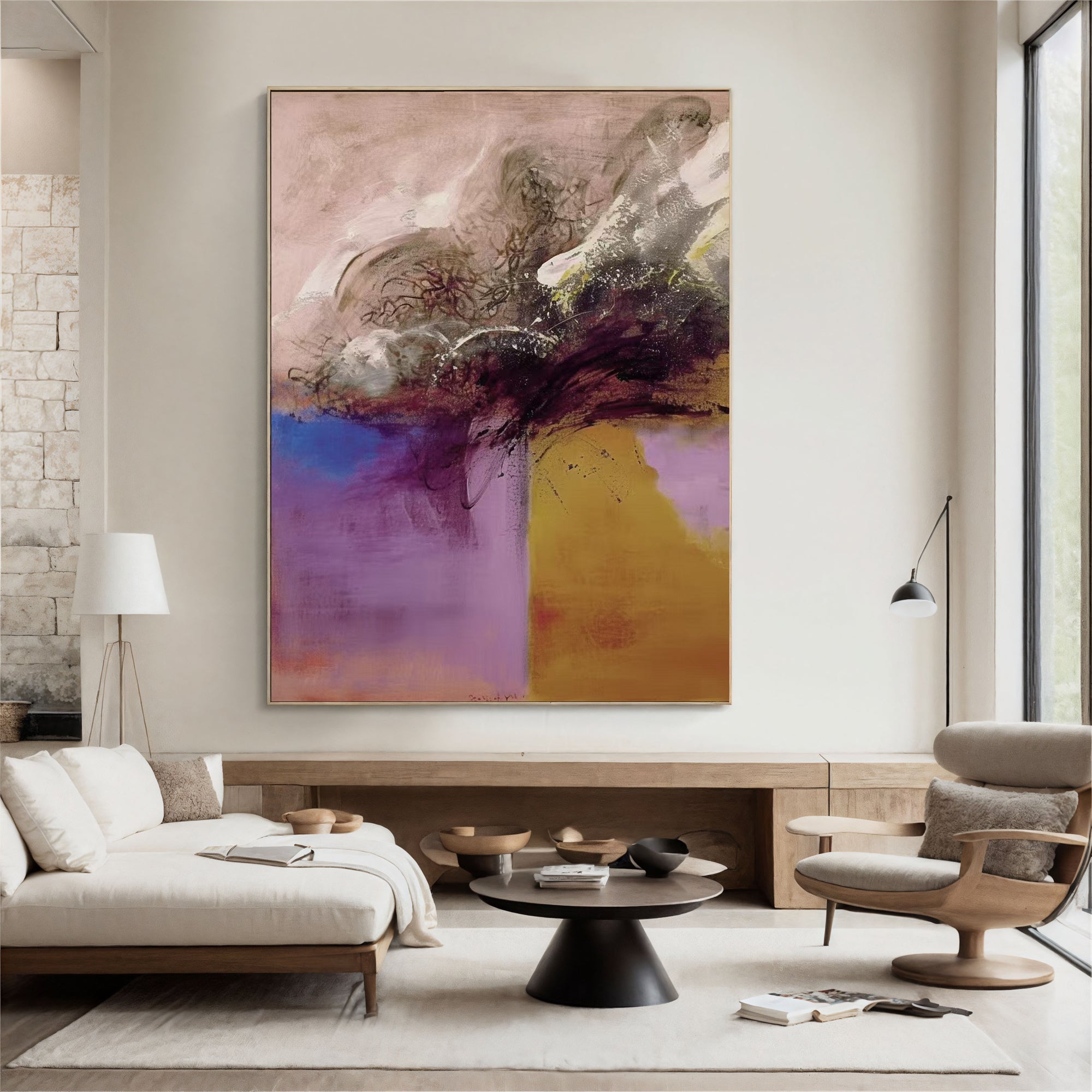 Textured Colorful Abstraction | Violet Hues