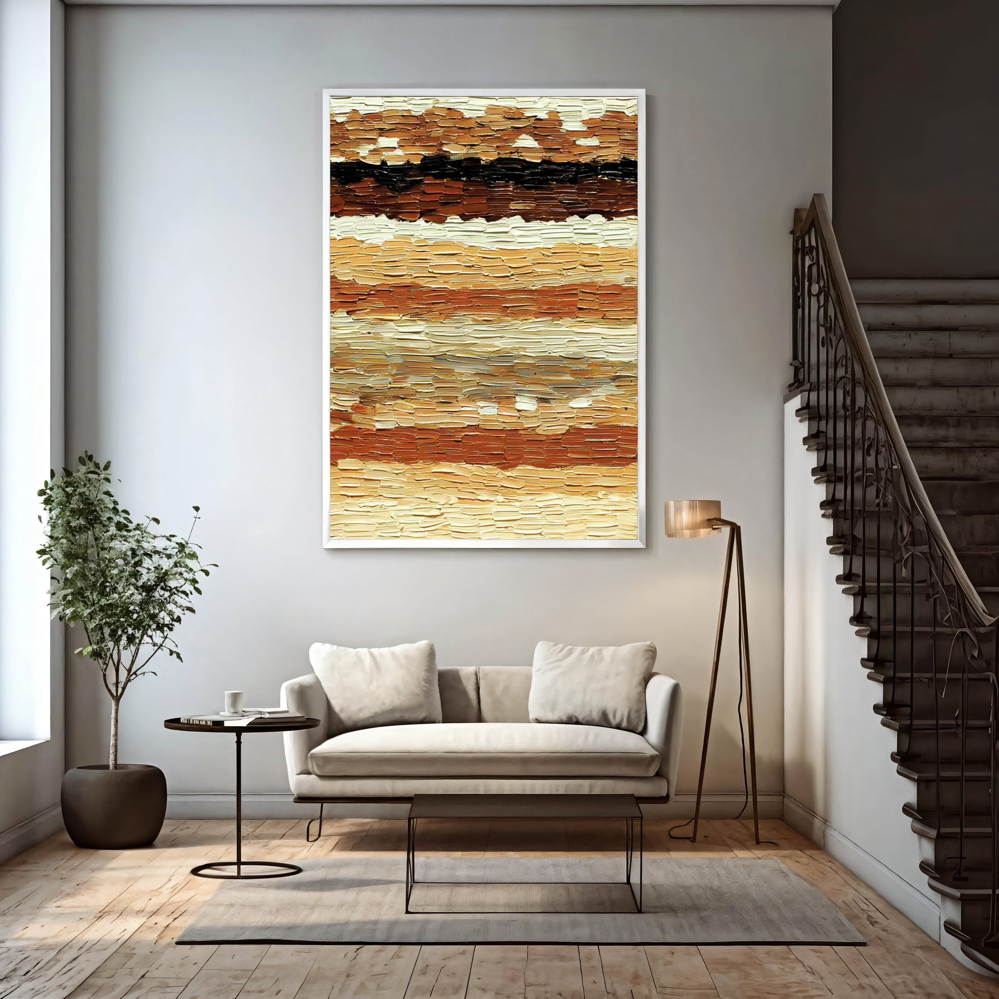 Textured Impasto Warmth | Golden Hues