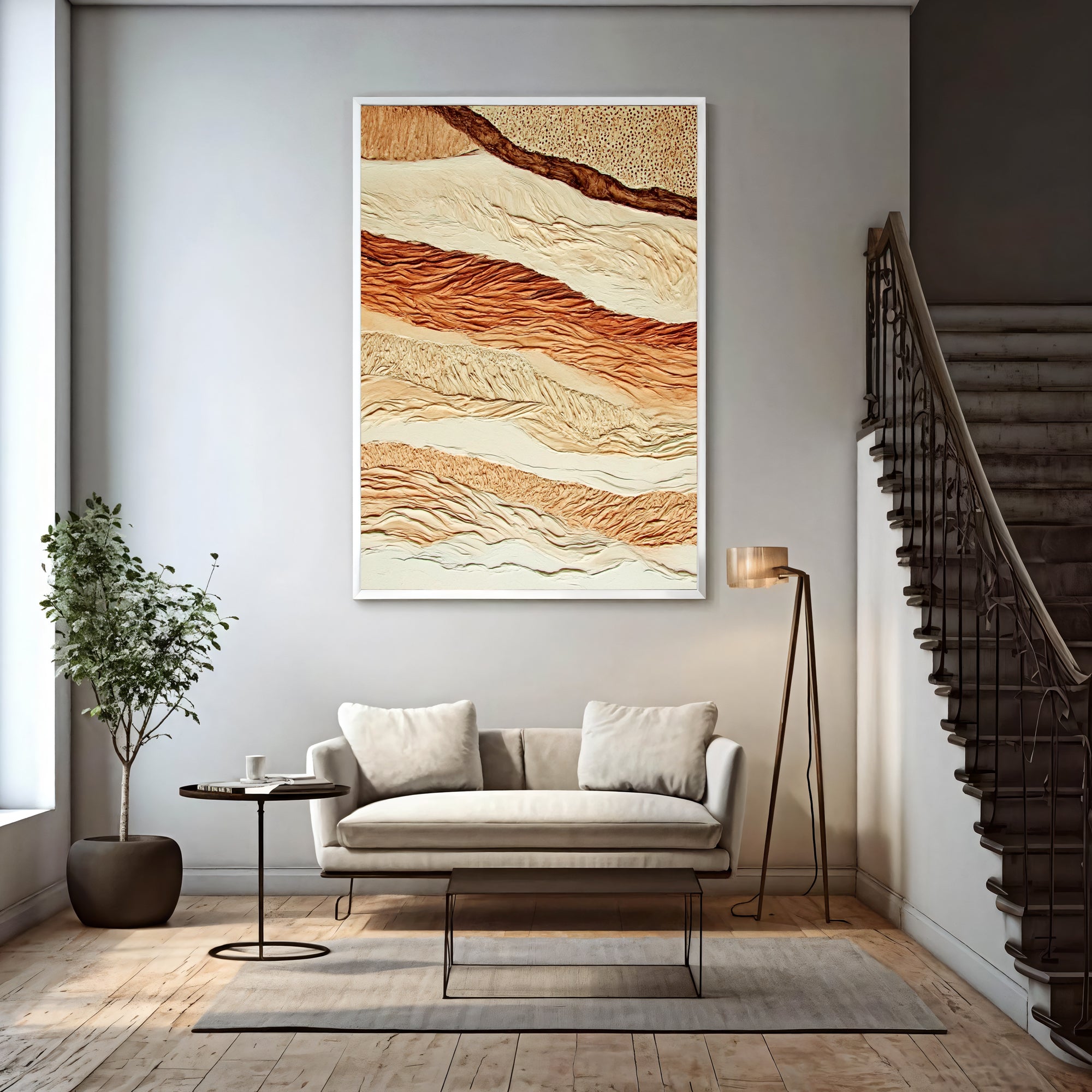 Textured Layered Terrain | Earthy Gradients