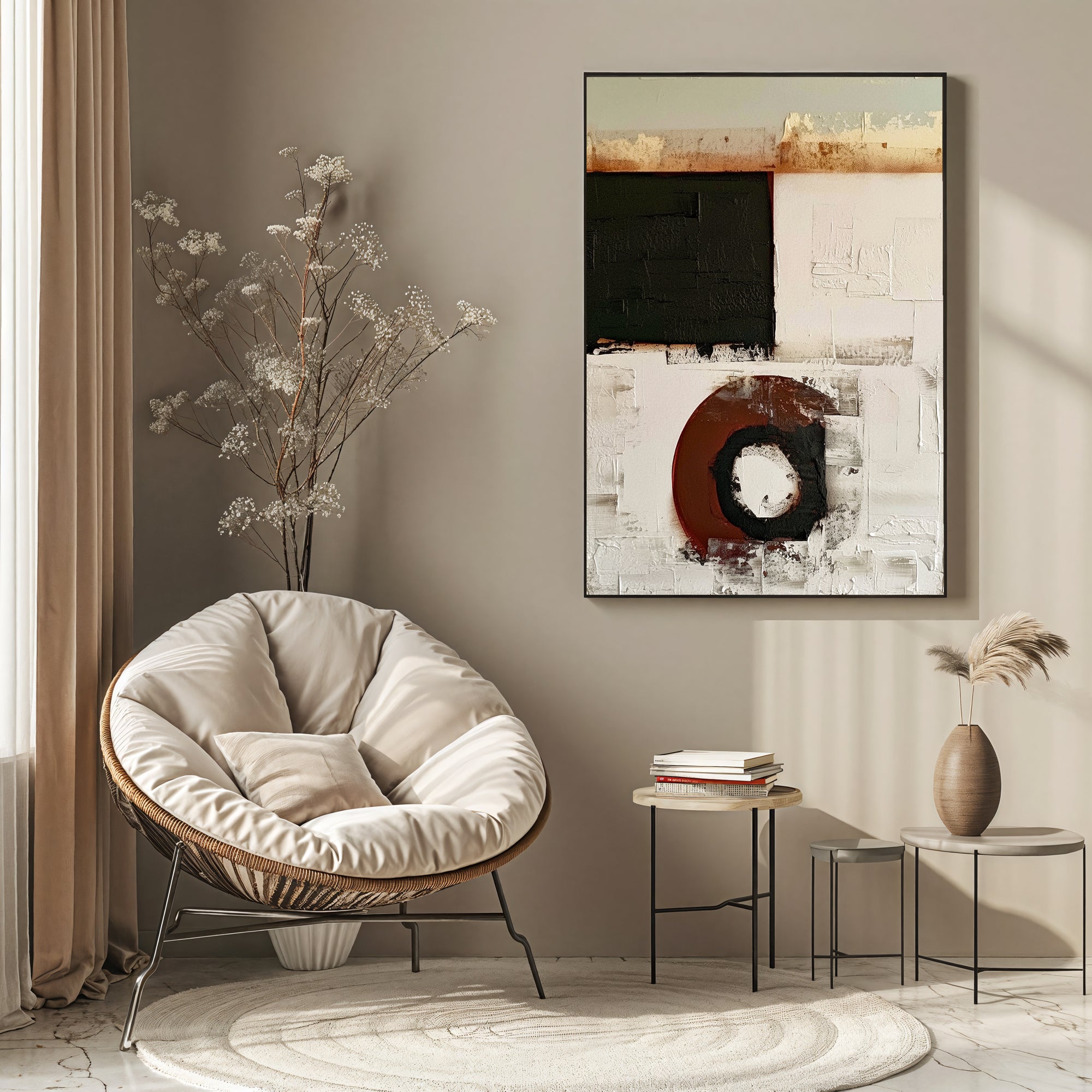 Textured Geometric Depth | Rust Fusion