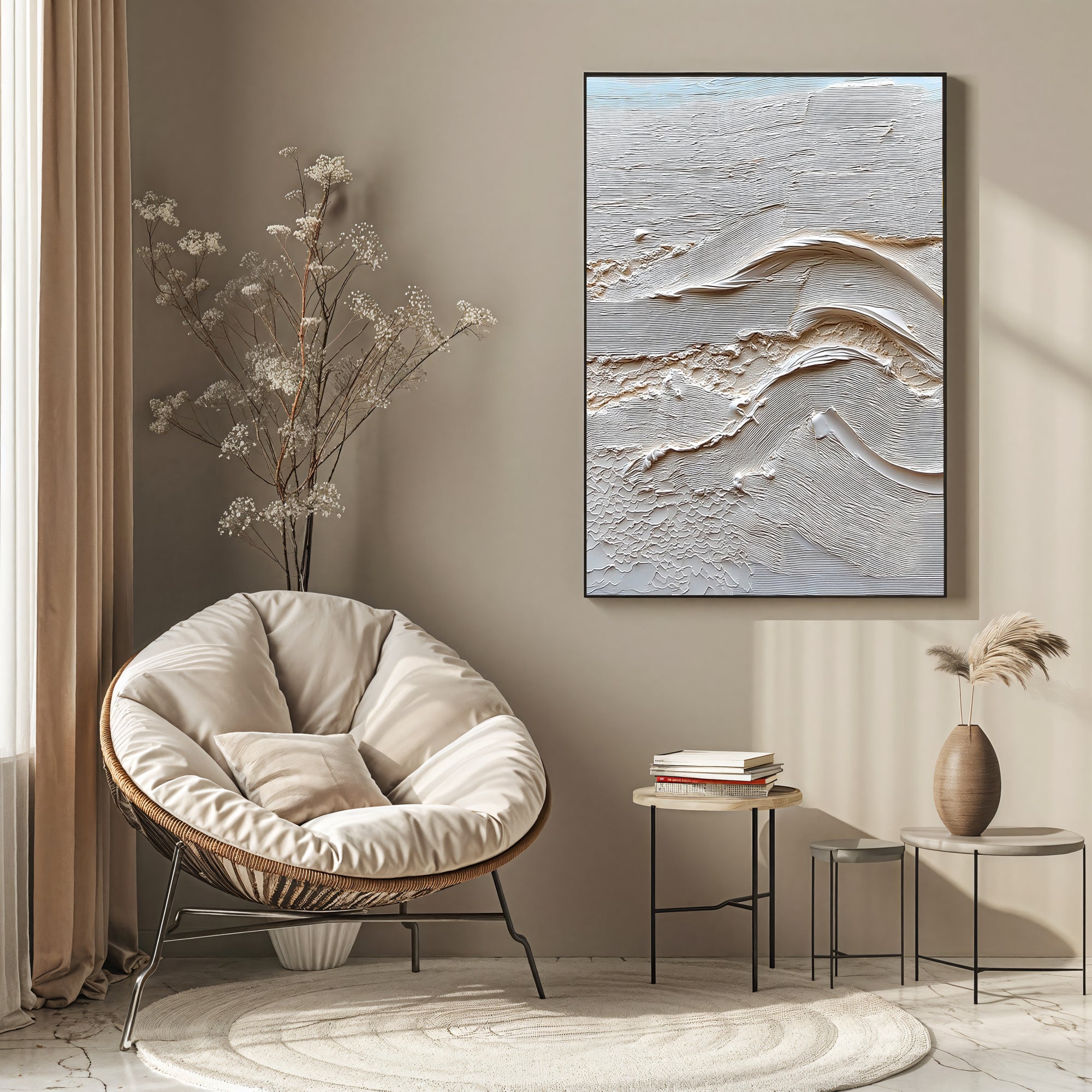 Textured Coastal Opulence | Neutral Wave