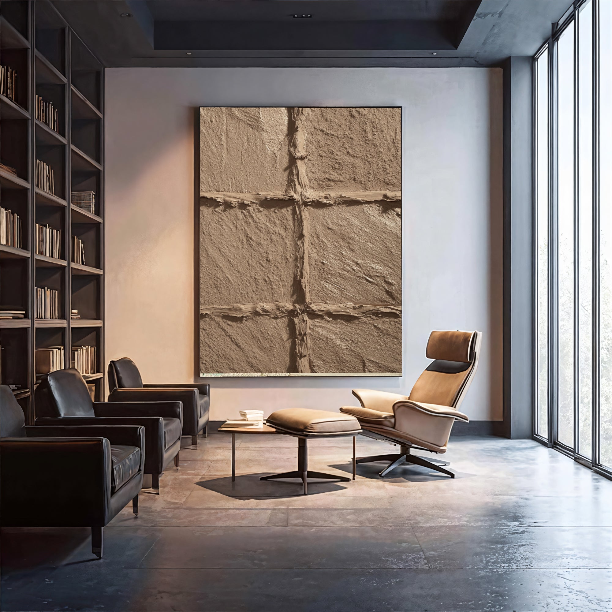 Textured Earthy Lattice | Warm Tones