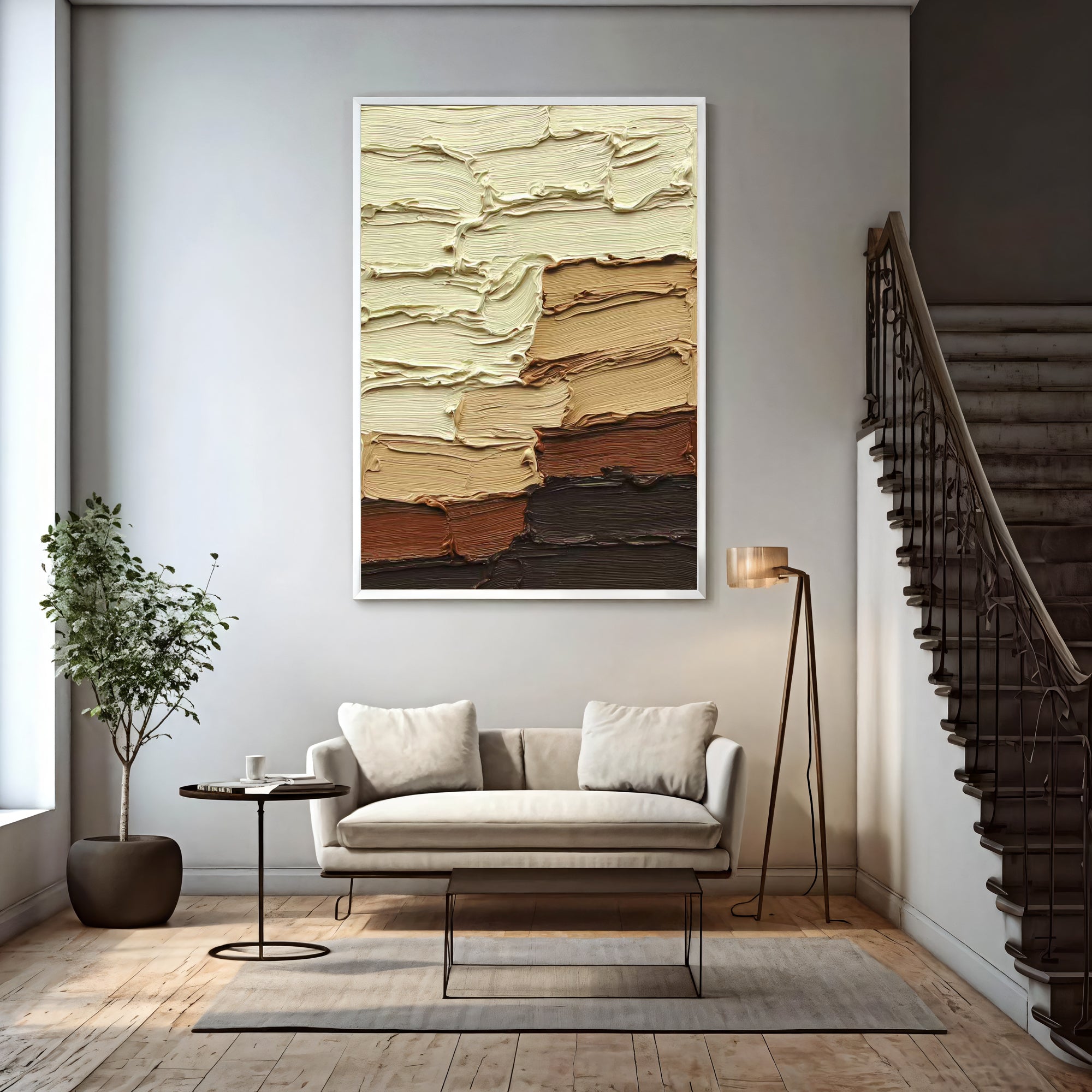 Textured Impasto Warmth | Earthy Hues