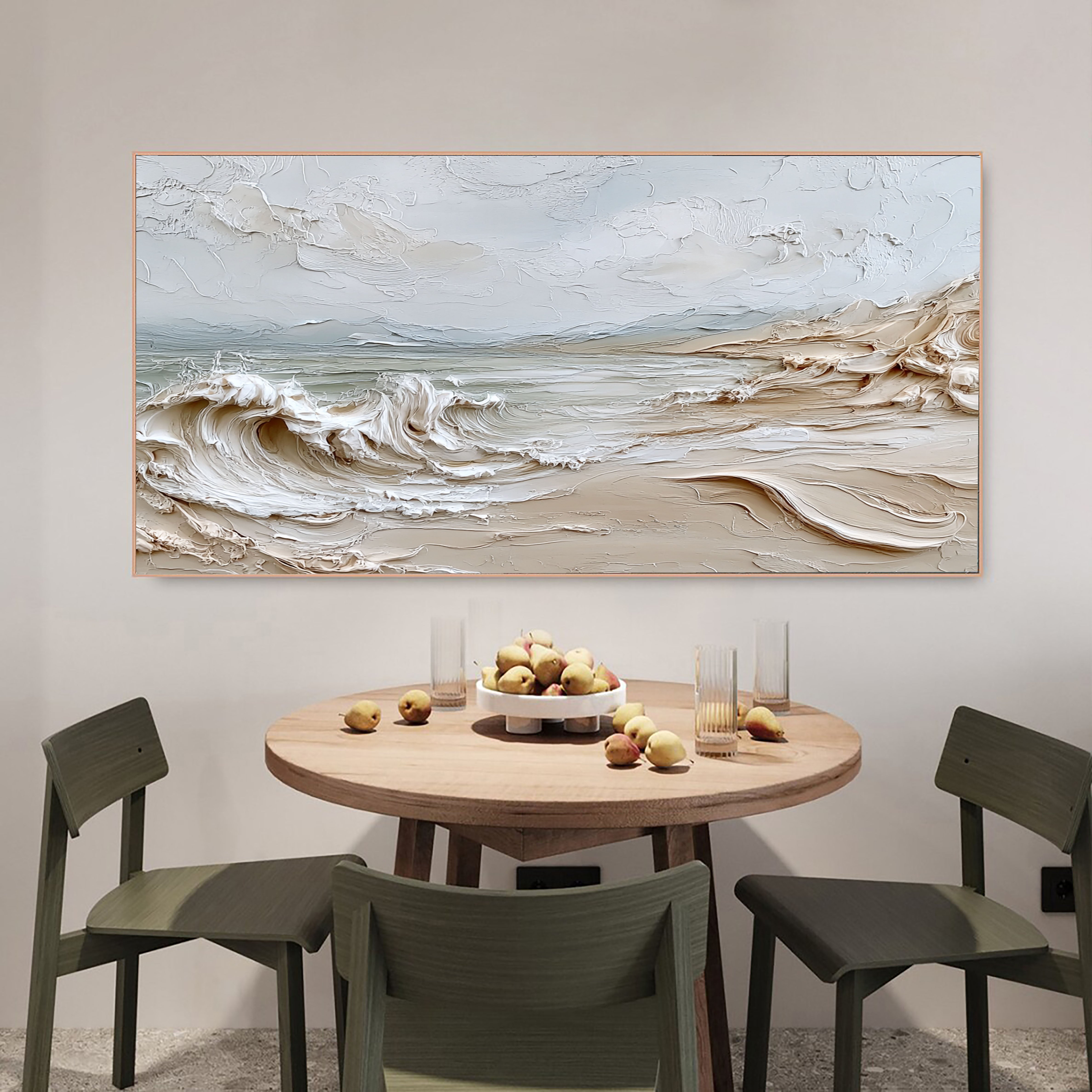 Textured Littoral Opulence | Cream Swells