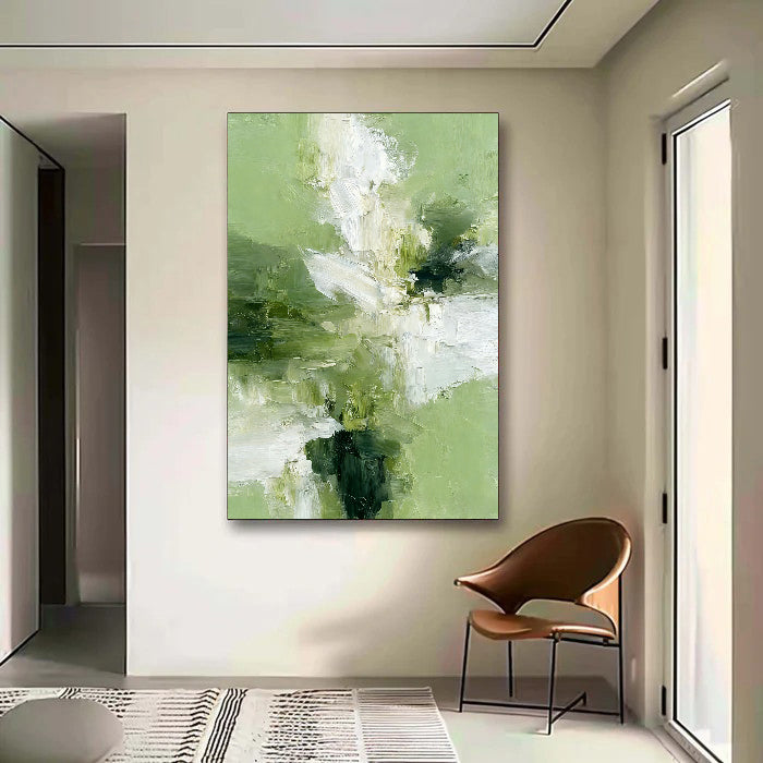 Textured Floral Verdancy | Ivory Bloom