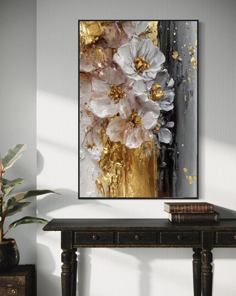 Textured Gilded Blossoms | Luxe Blooms