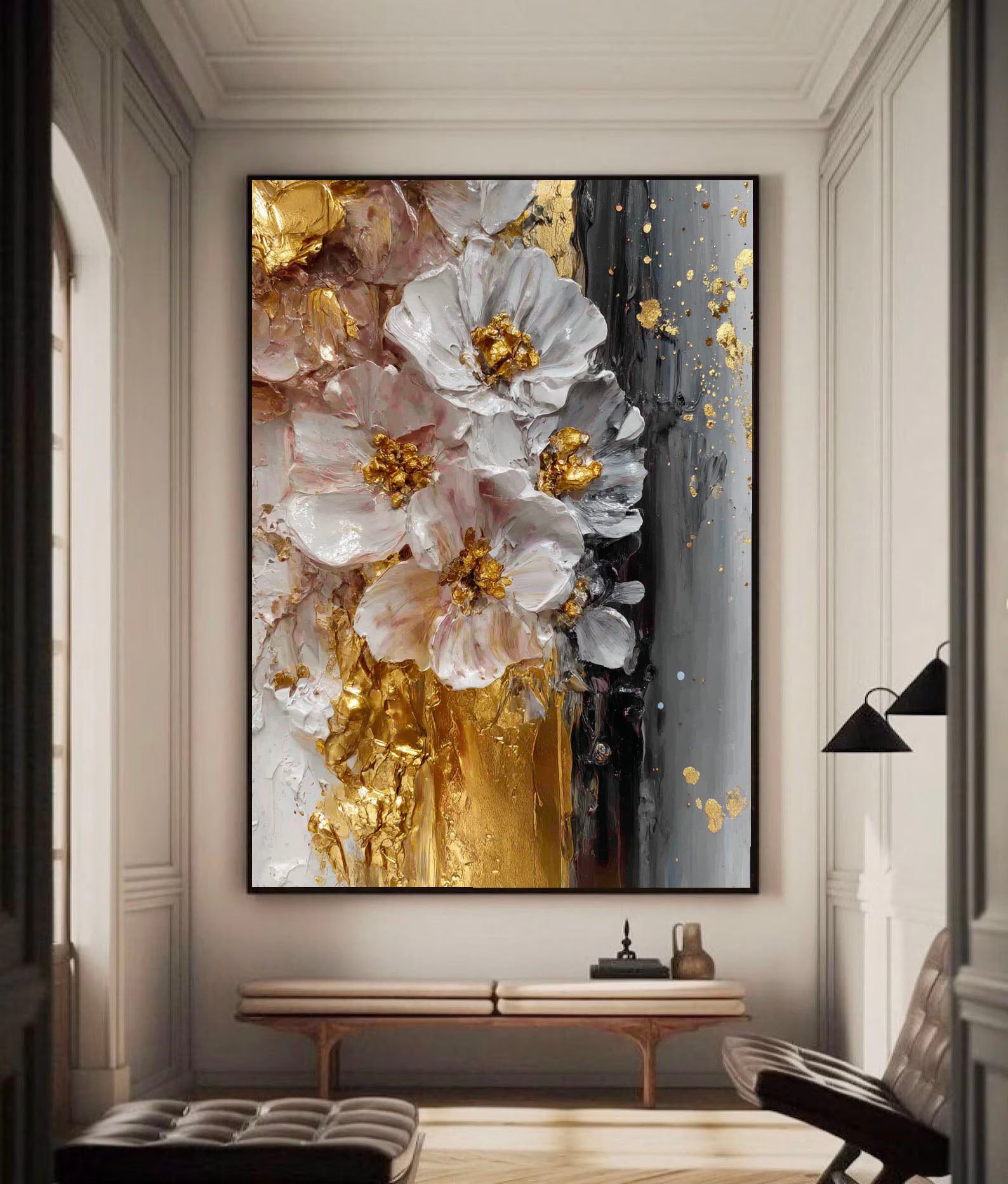 Textured Gilded Blossoms | Luxe Blooms